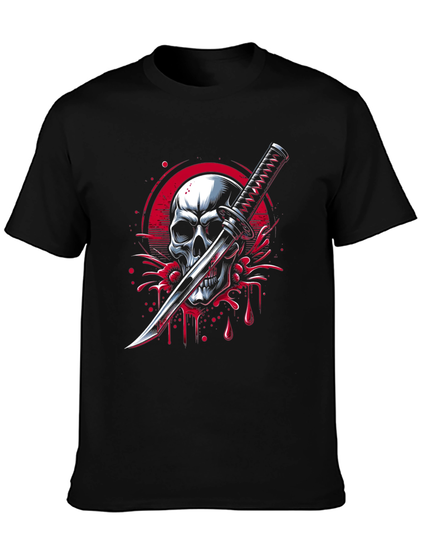 Skull & Katana Graphic Tee - Edgy Streetwear