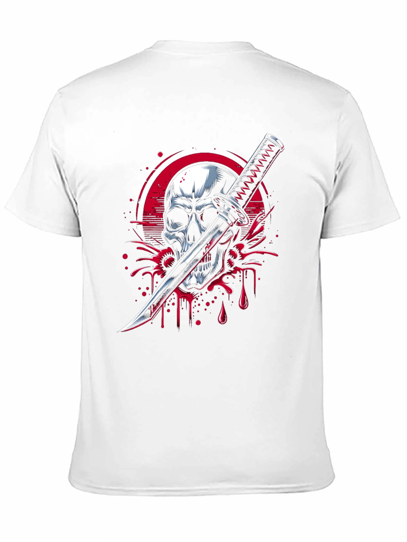 Skull & Katana Graphic Tee - Edgy Streetwear