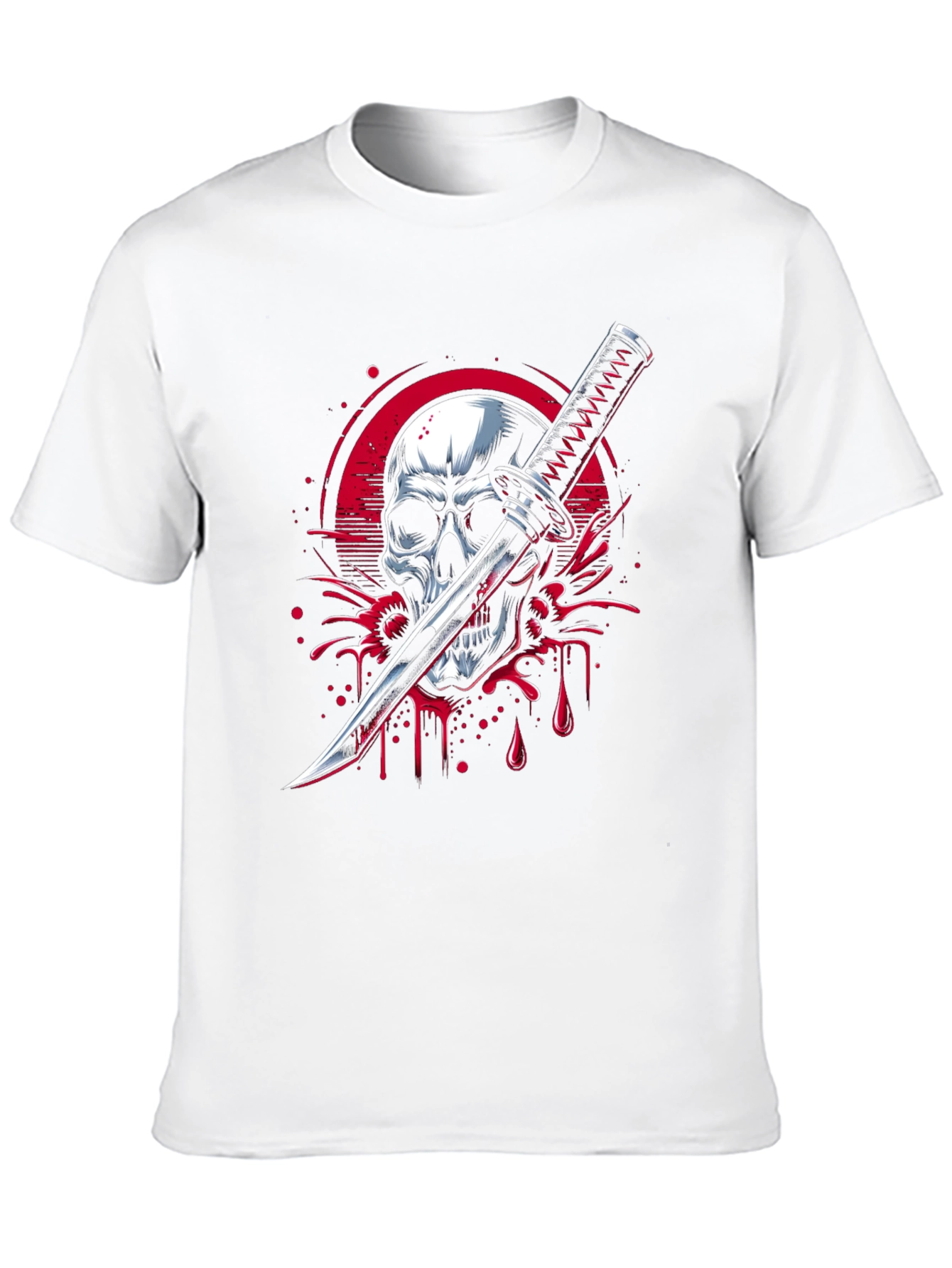 Skull & Katana Graphic Tee - Edgy Streetwear