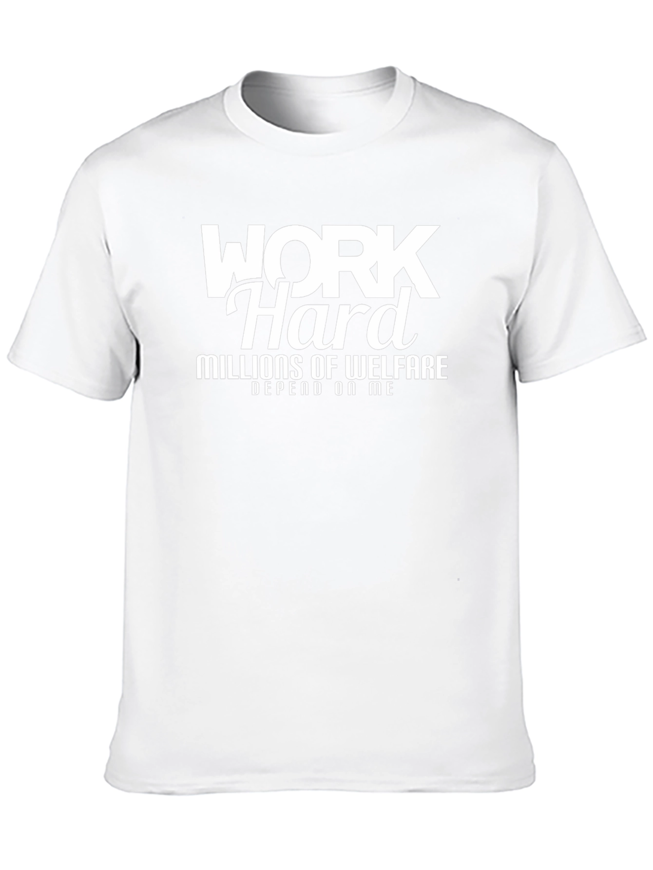 Work Hard Slogan T-Shirt