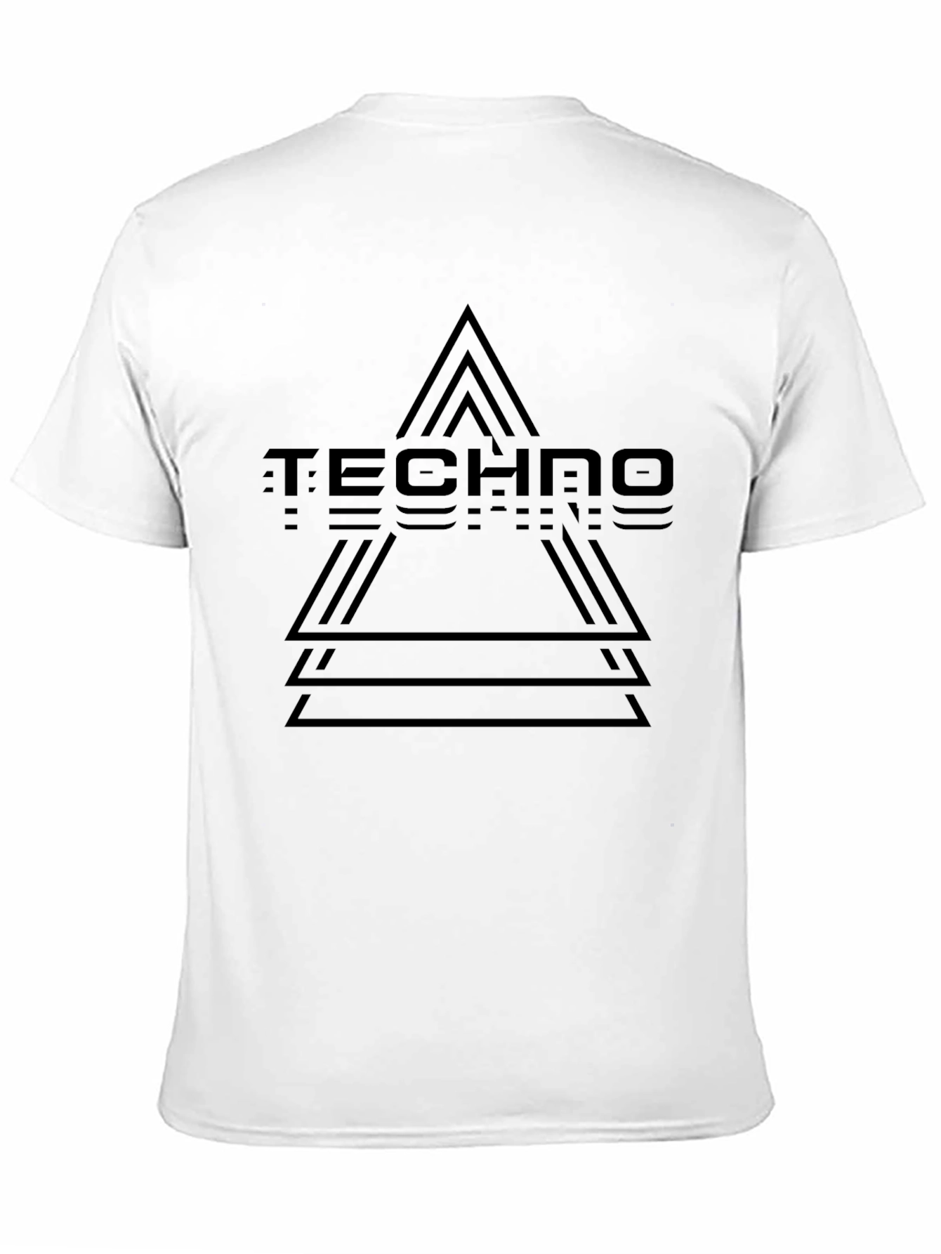 Techno Beats Graphic T-Shirt - Black