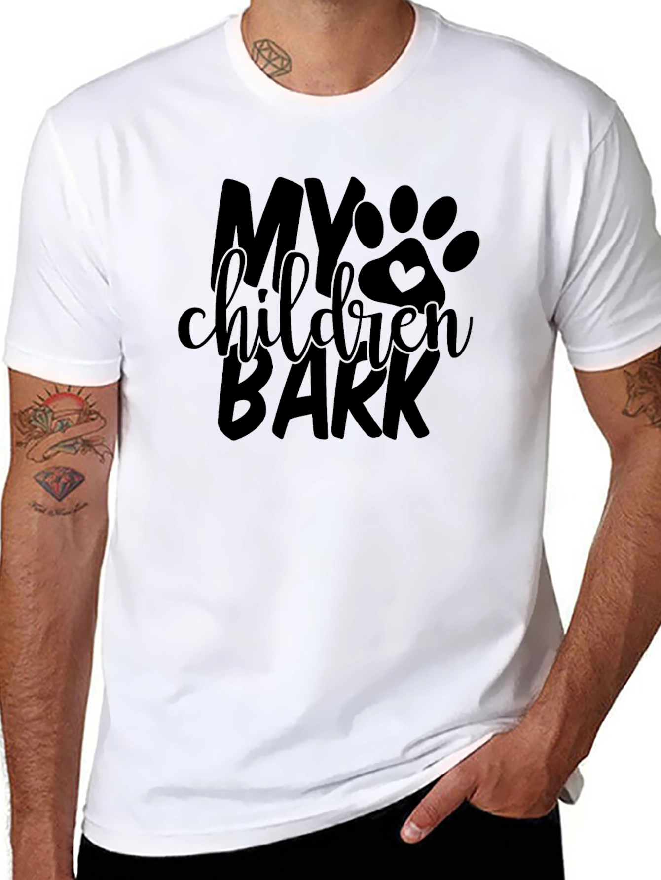 My Children Bark Black T-Shirt