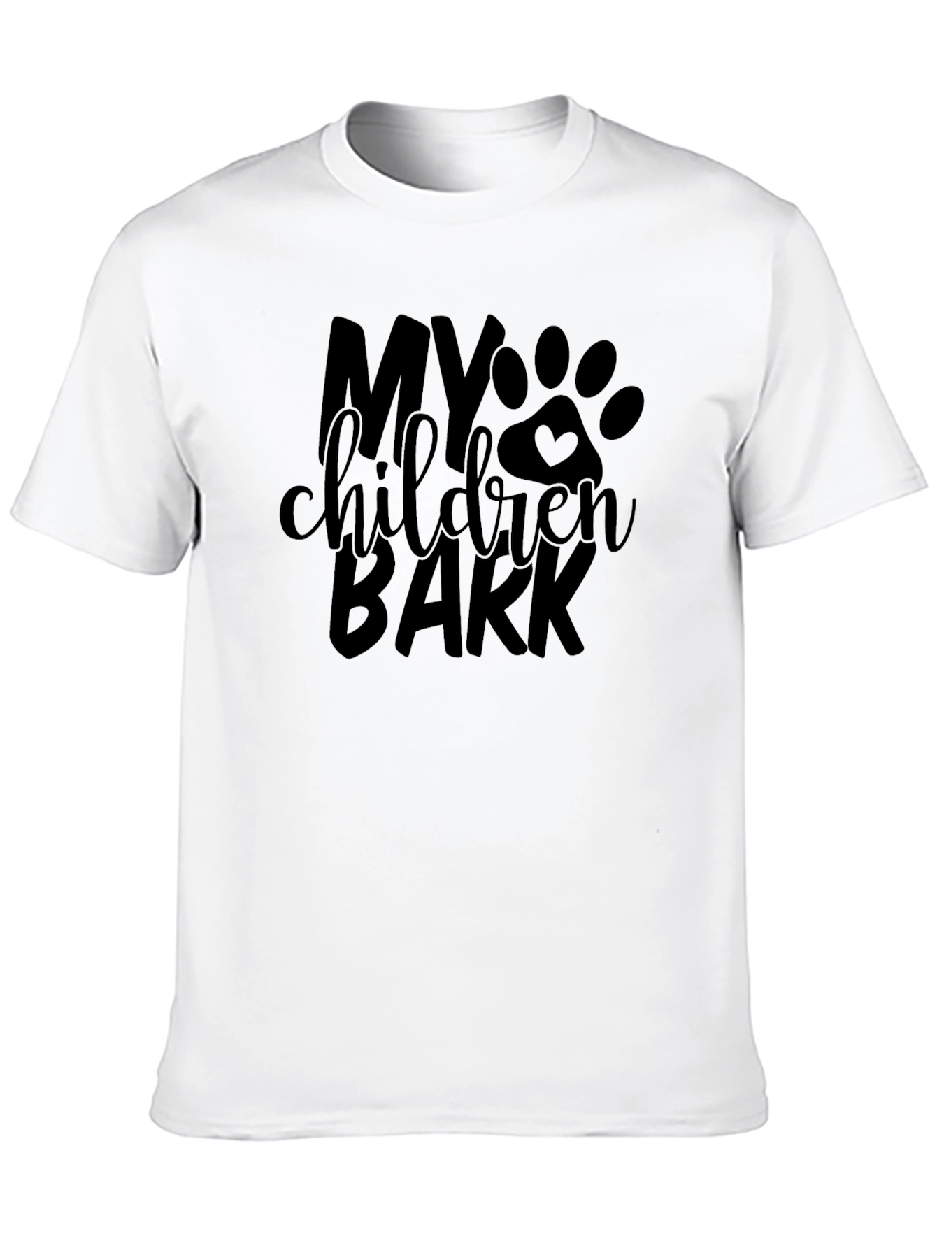 My Children Bark Black T-Shirt