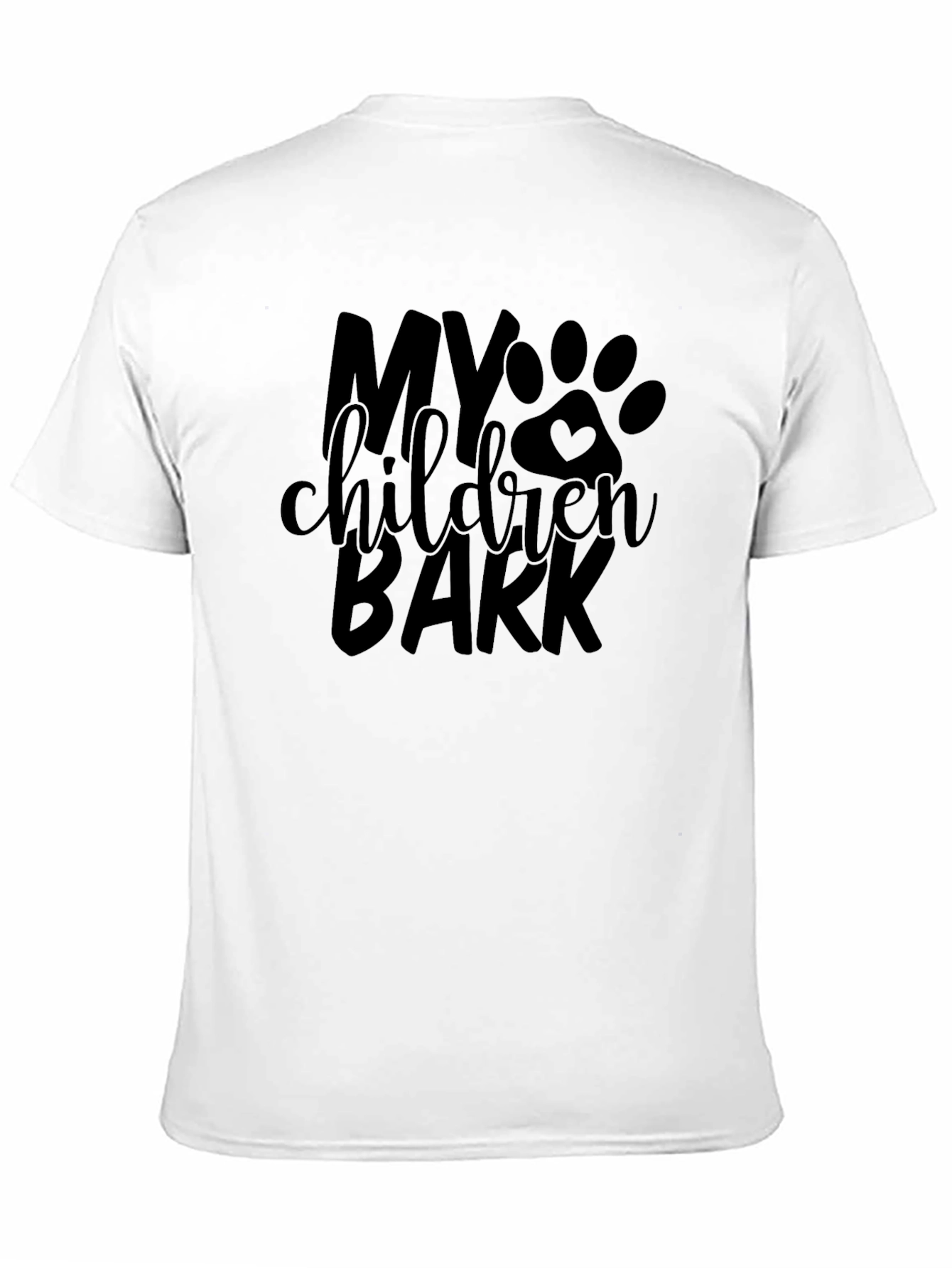 My Children Bark Black T-Shirt