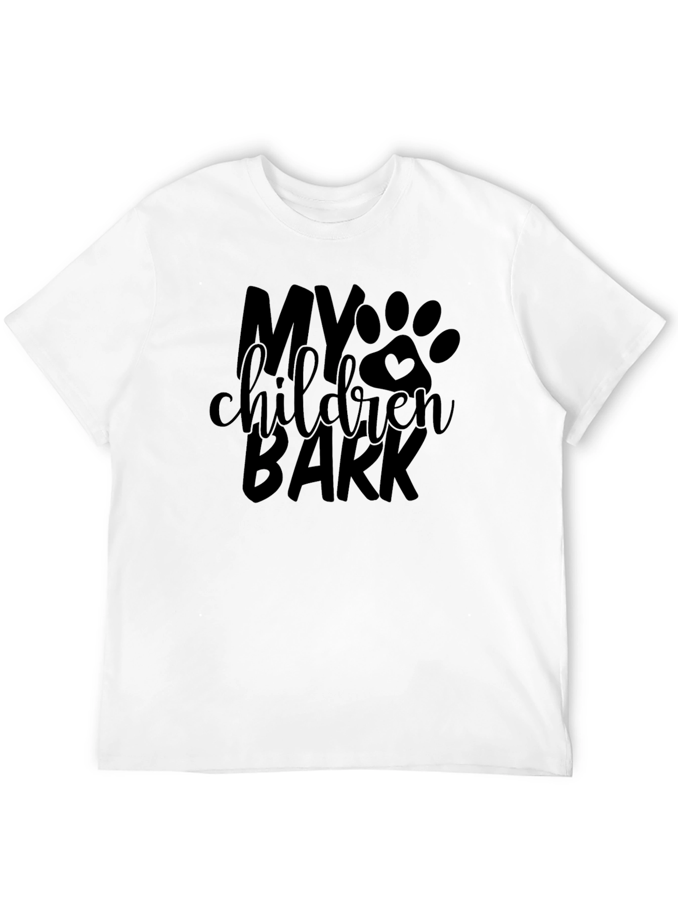 My Children Bark Black T-Shirt