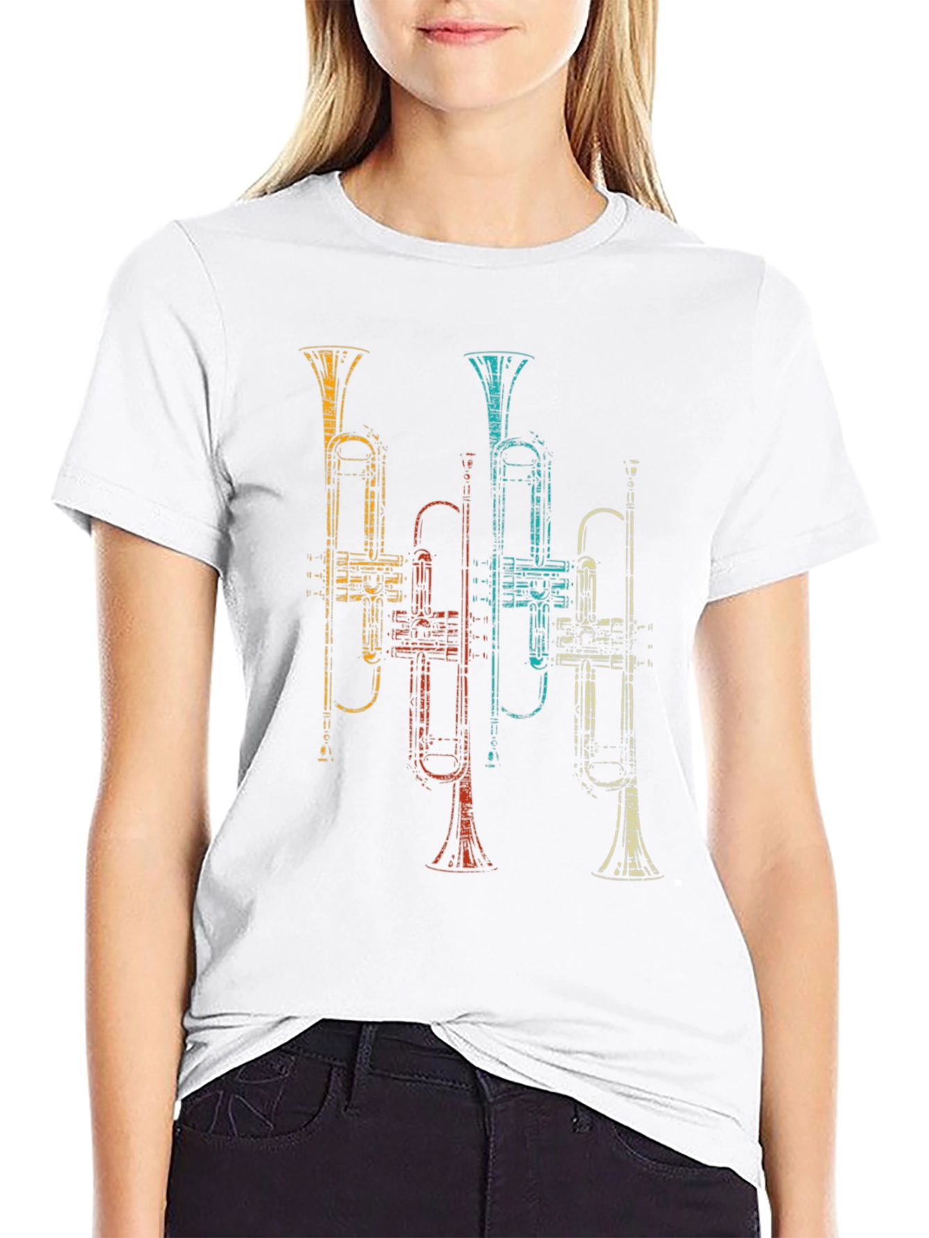 Retro Trumpet T-Shirt - Musical Instrument Tee