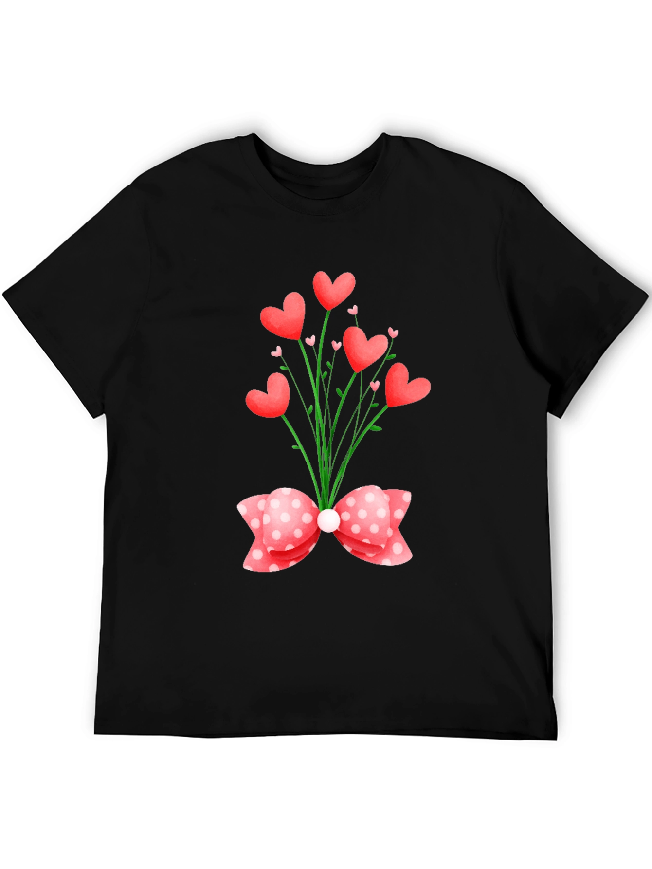 Heart Bouquet Graphic Tee - Valentines Day Special