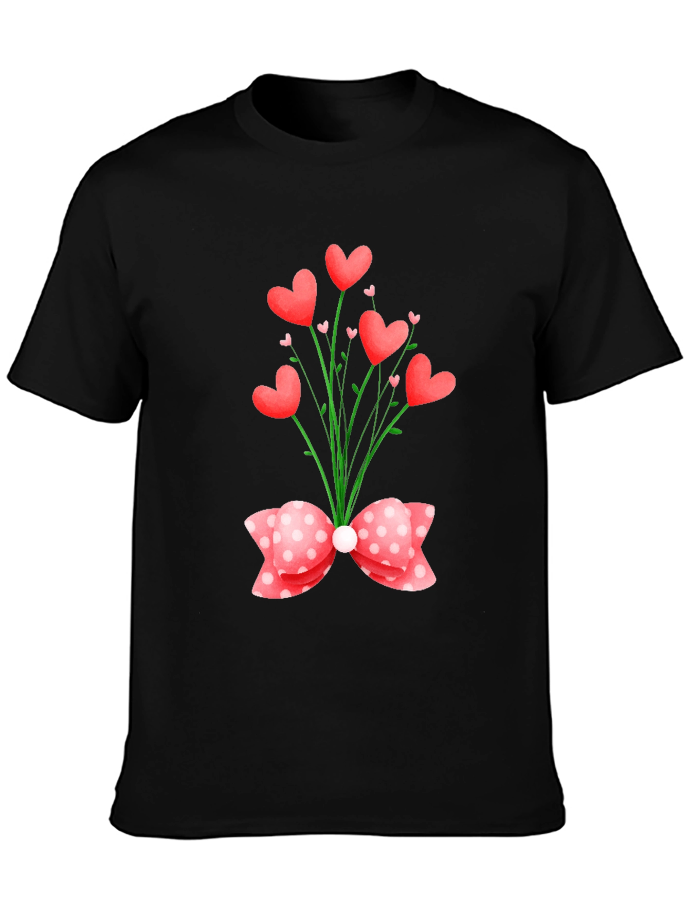 Heart Bouquet Graphic Tee - Valentines Day Special