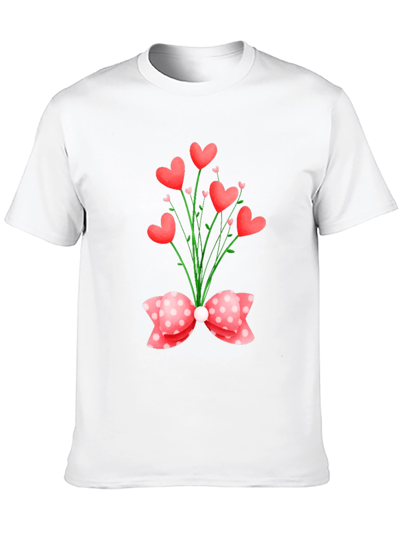 Heart Bouquet Graphic Tee - Valentines Day Special