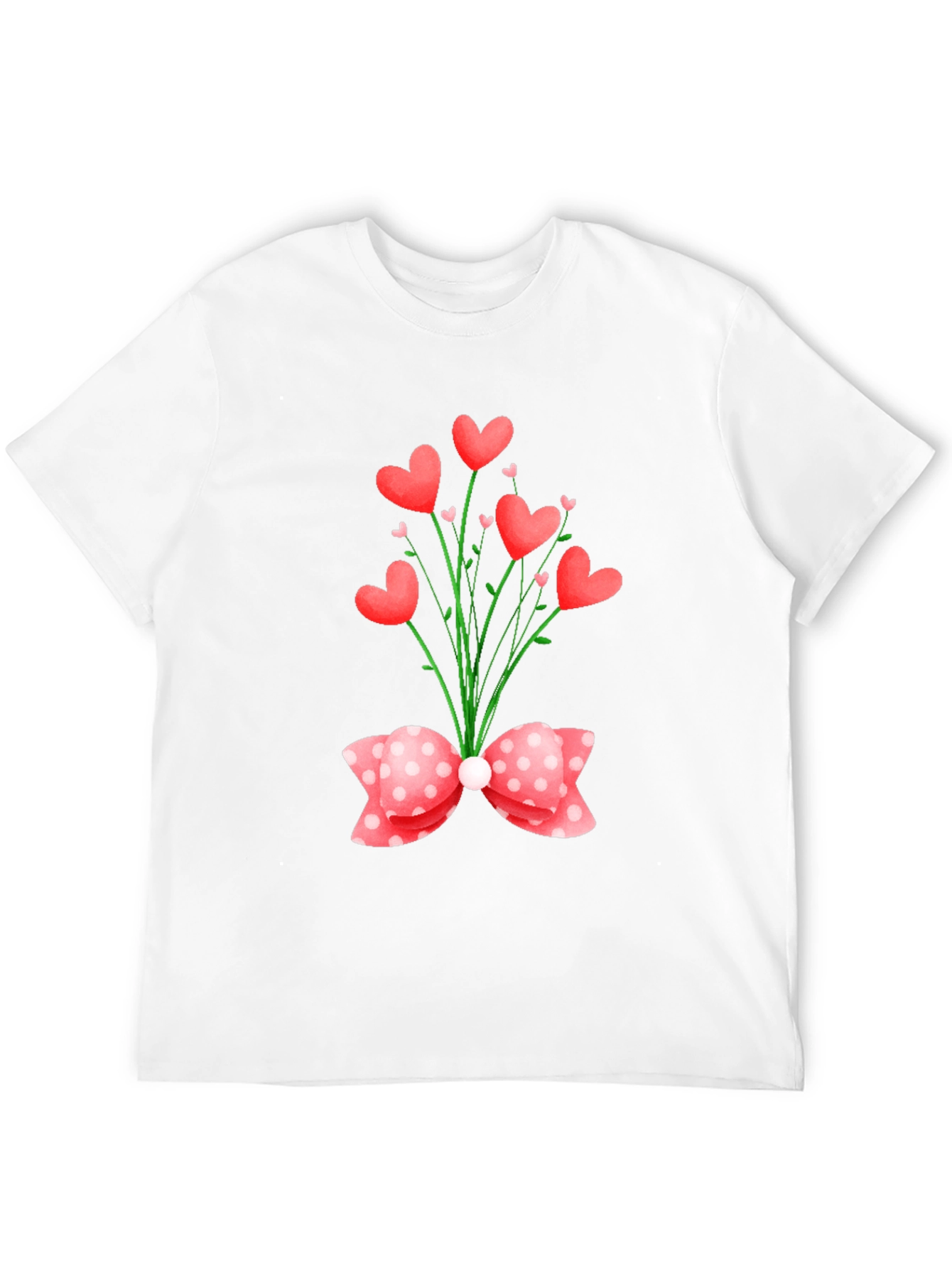 Heart Bouquet Graphic Tee - Valentines Day Special