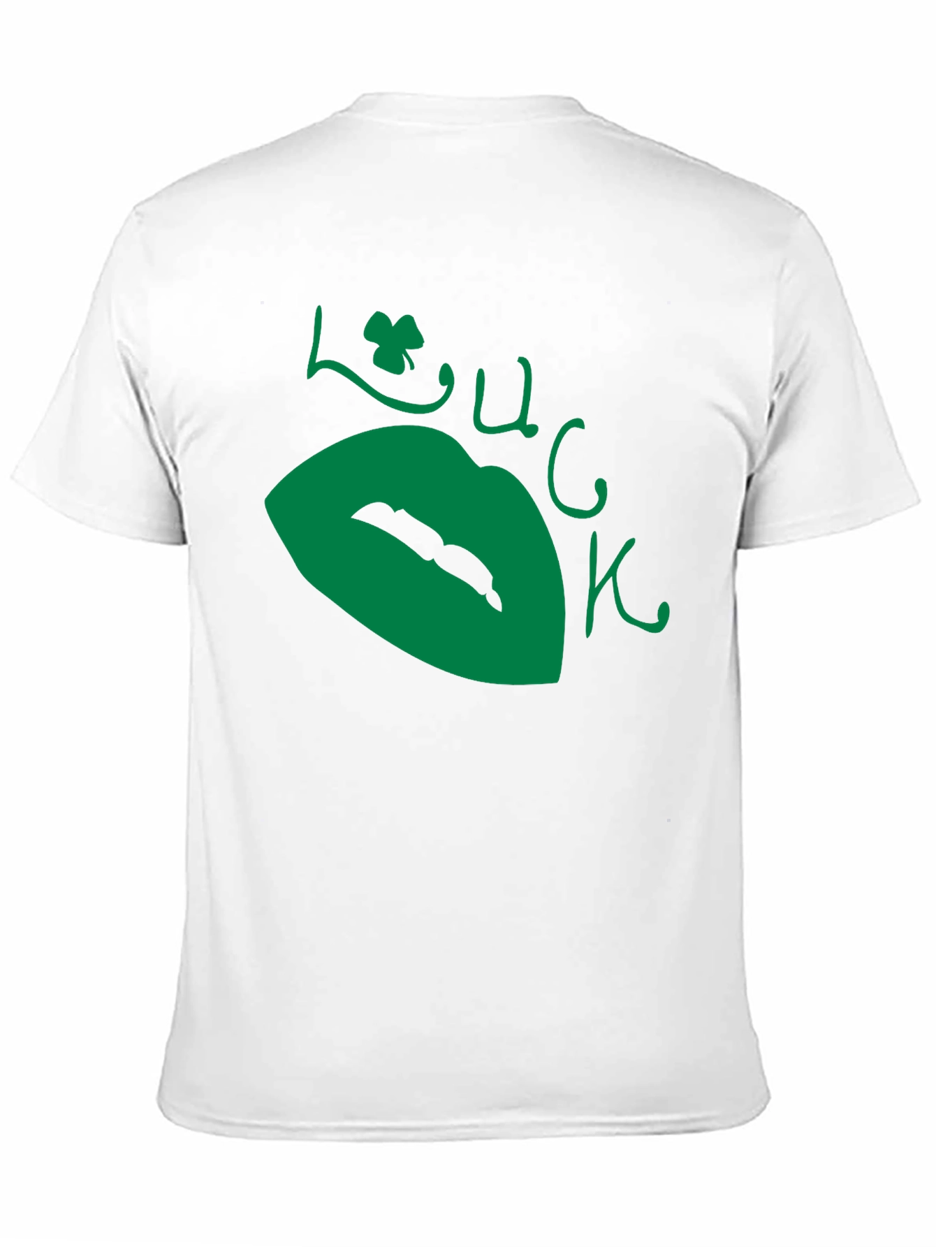 Lucky Lips Black T-Shirt - St. Patricks Day