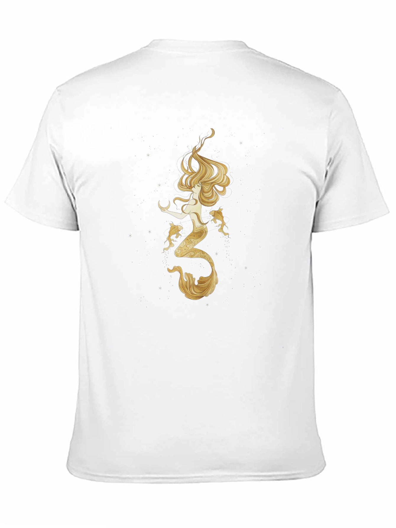 Mermaid Graphic Tee - Black Cotton