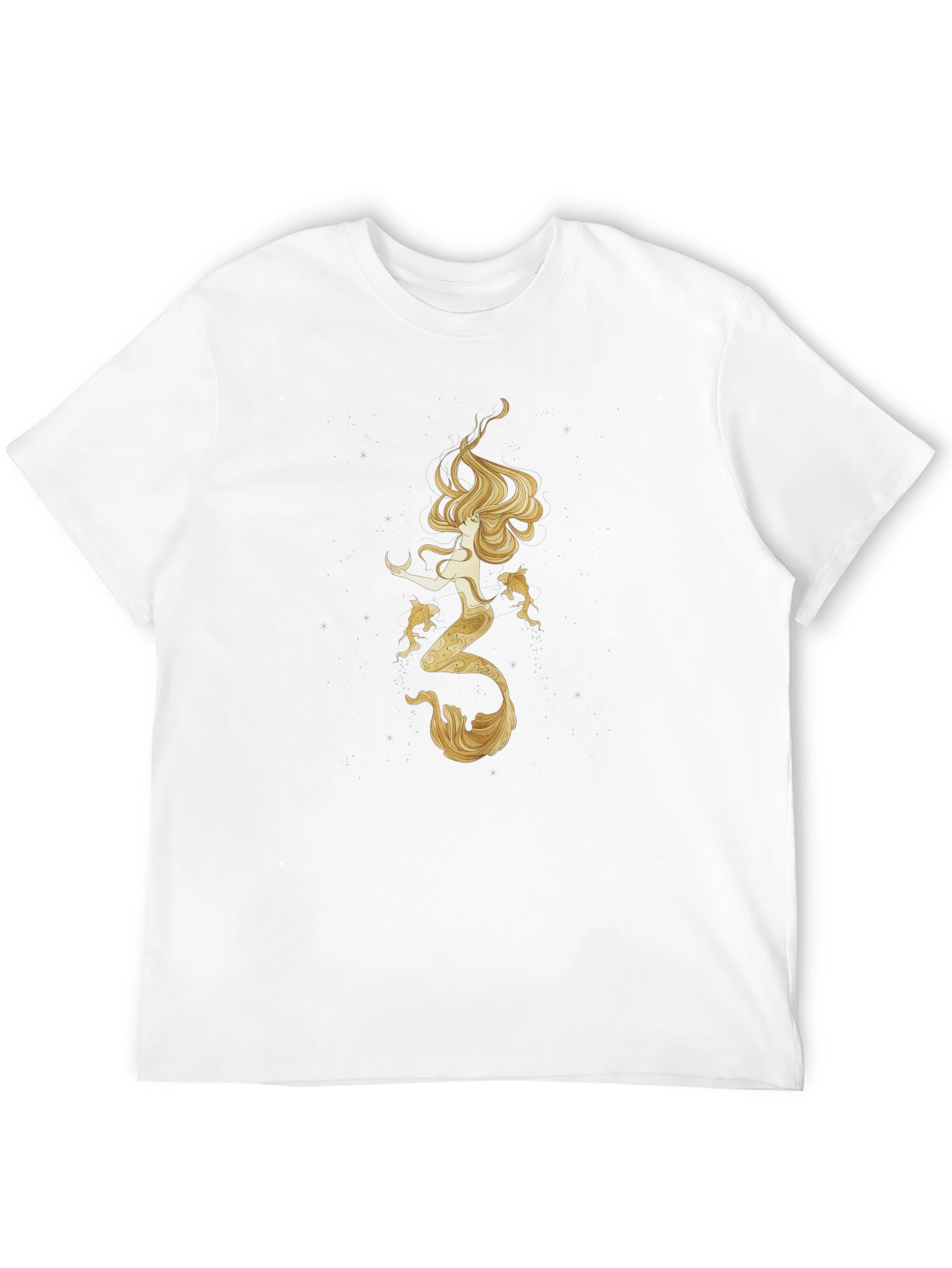 Mermaid Graphic Tee - Black Cotton