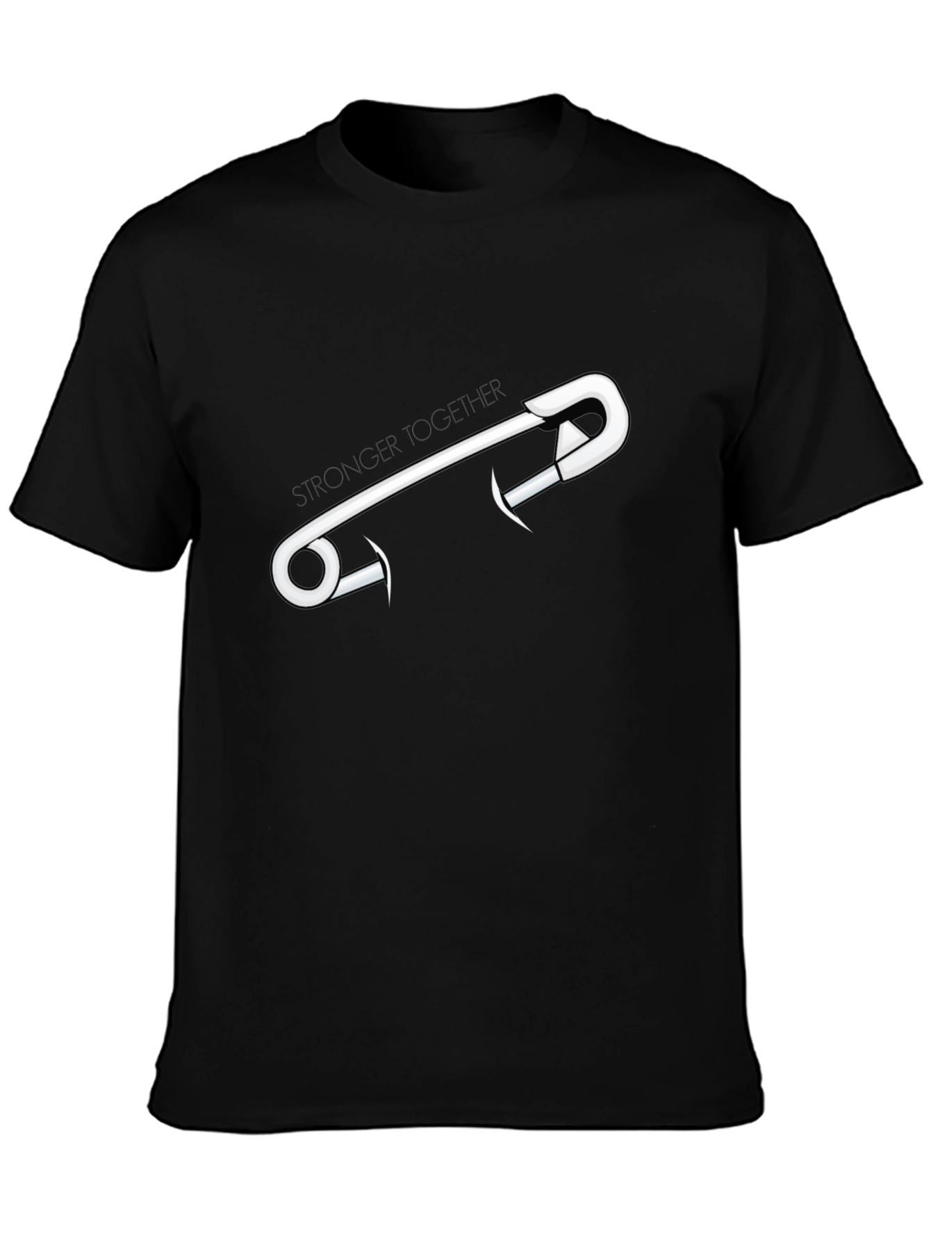 Stronger Together Safety Pin Graphic Tee - Unisex