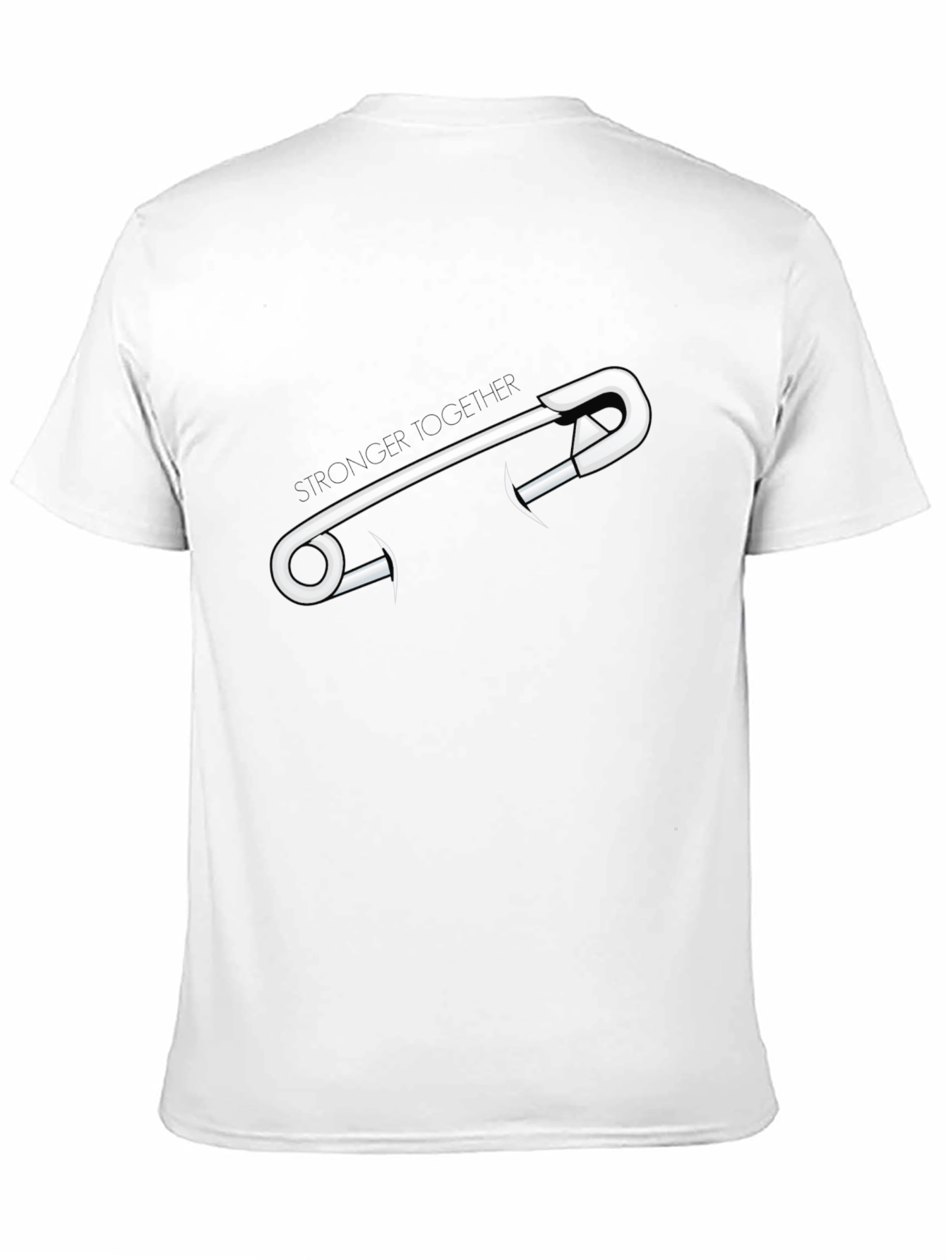 Stronger Together Safety Pin Graphic Tee - Unisex