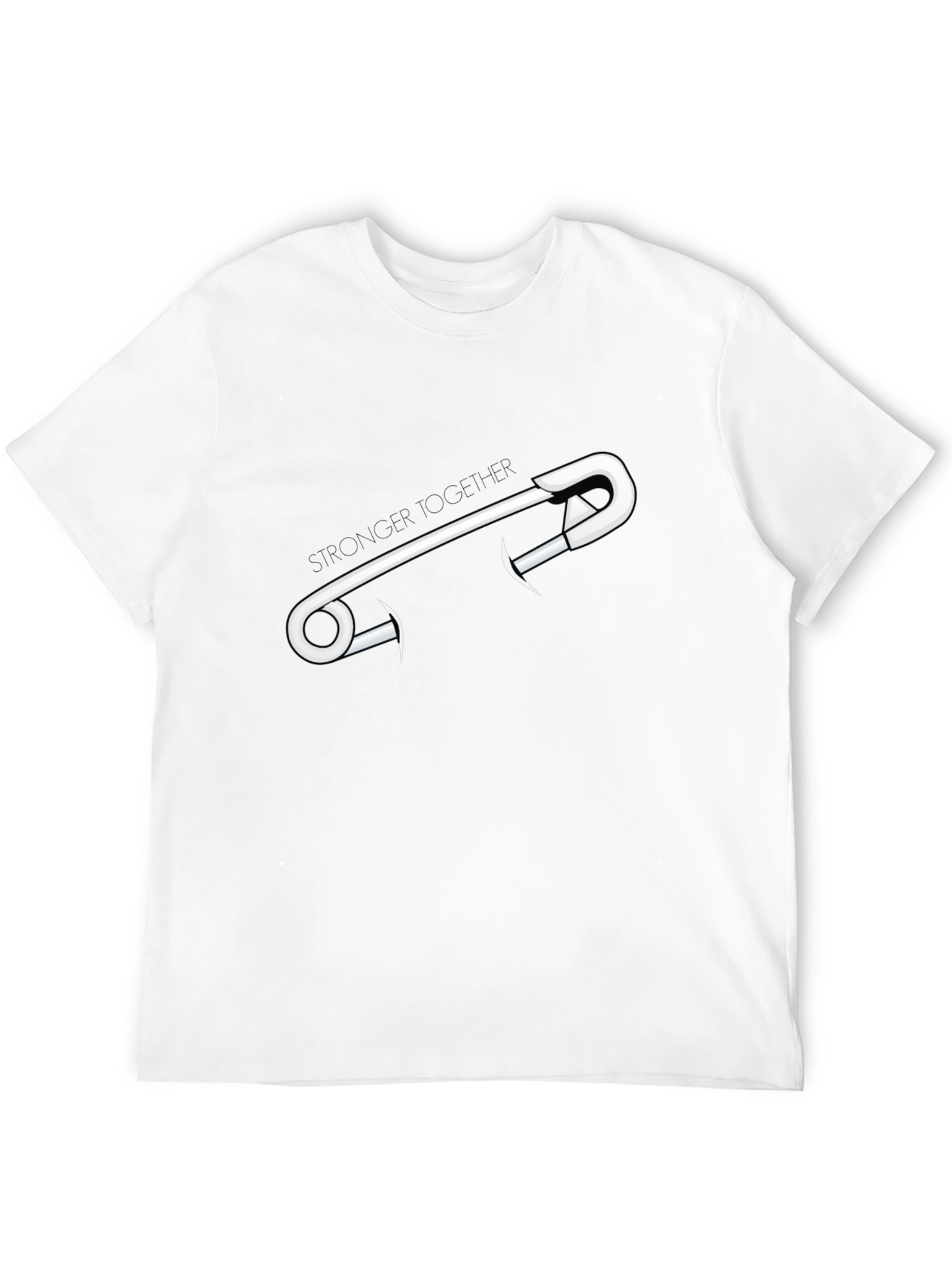 Stronger Together Safety Pin Graphic Tee - Unisex