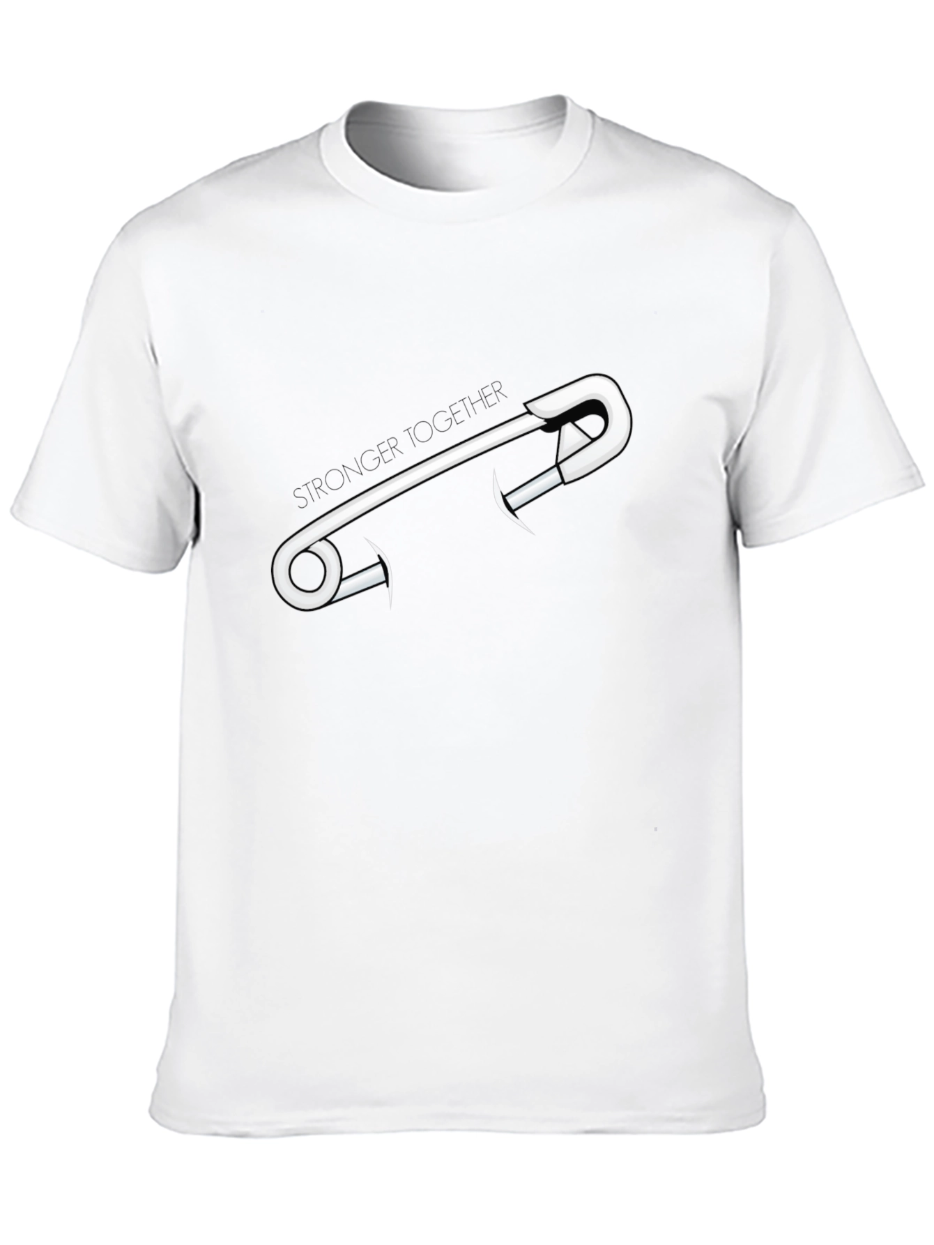 Stronger Together Safety Pin Graphic Tee - Unisex