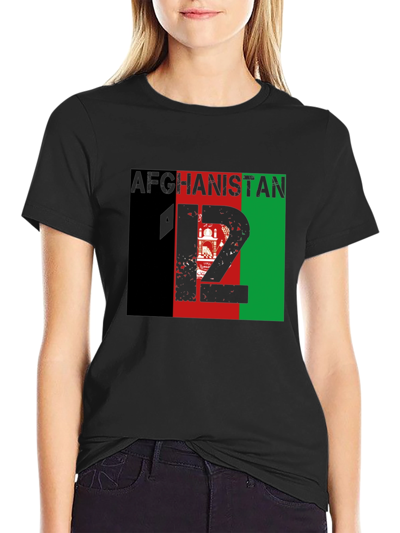 Afghanistan Flag Graphic T-Shirt