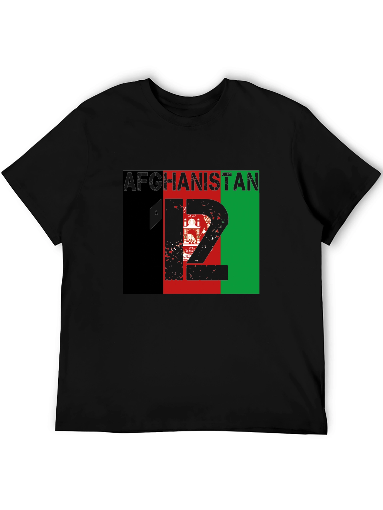 Afghanistan Flag Graphic T-Shirt