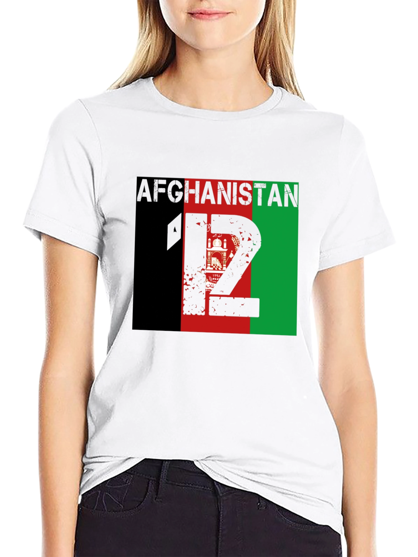 Afghanistan Flag Graphic T-Shirt