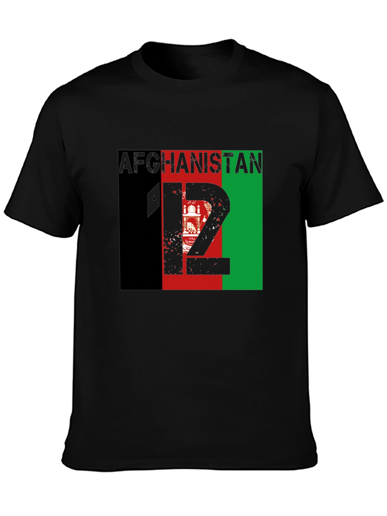 Afghanistan Flag Graphic T-Shirt