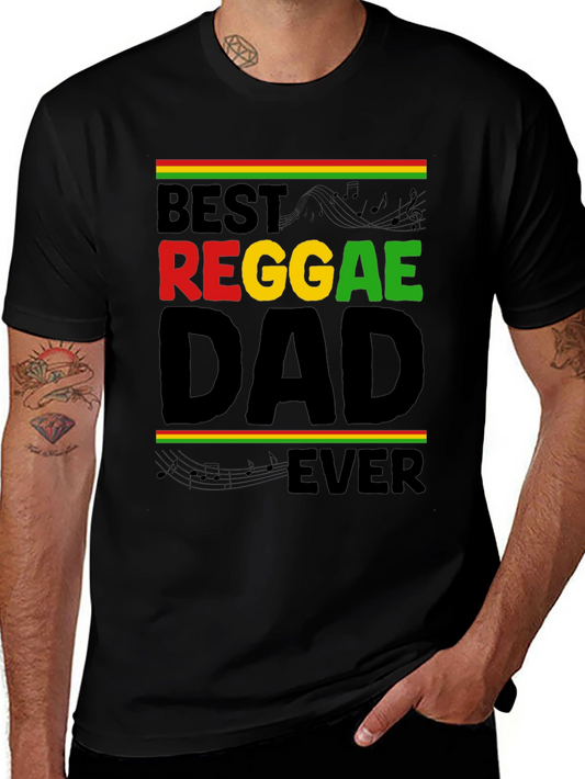 Best Reggae Dad Ever Black T-Shirt
