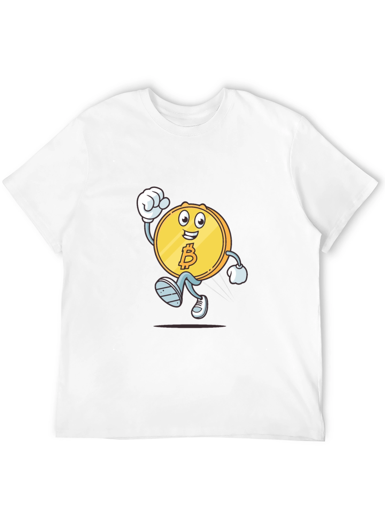 Bitcoin Cartoon Black T-Shirt