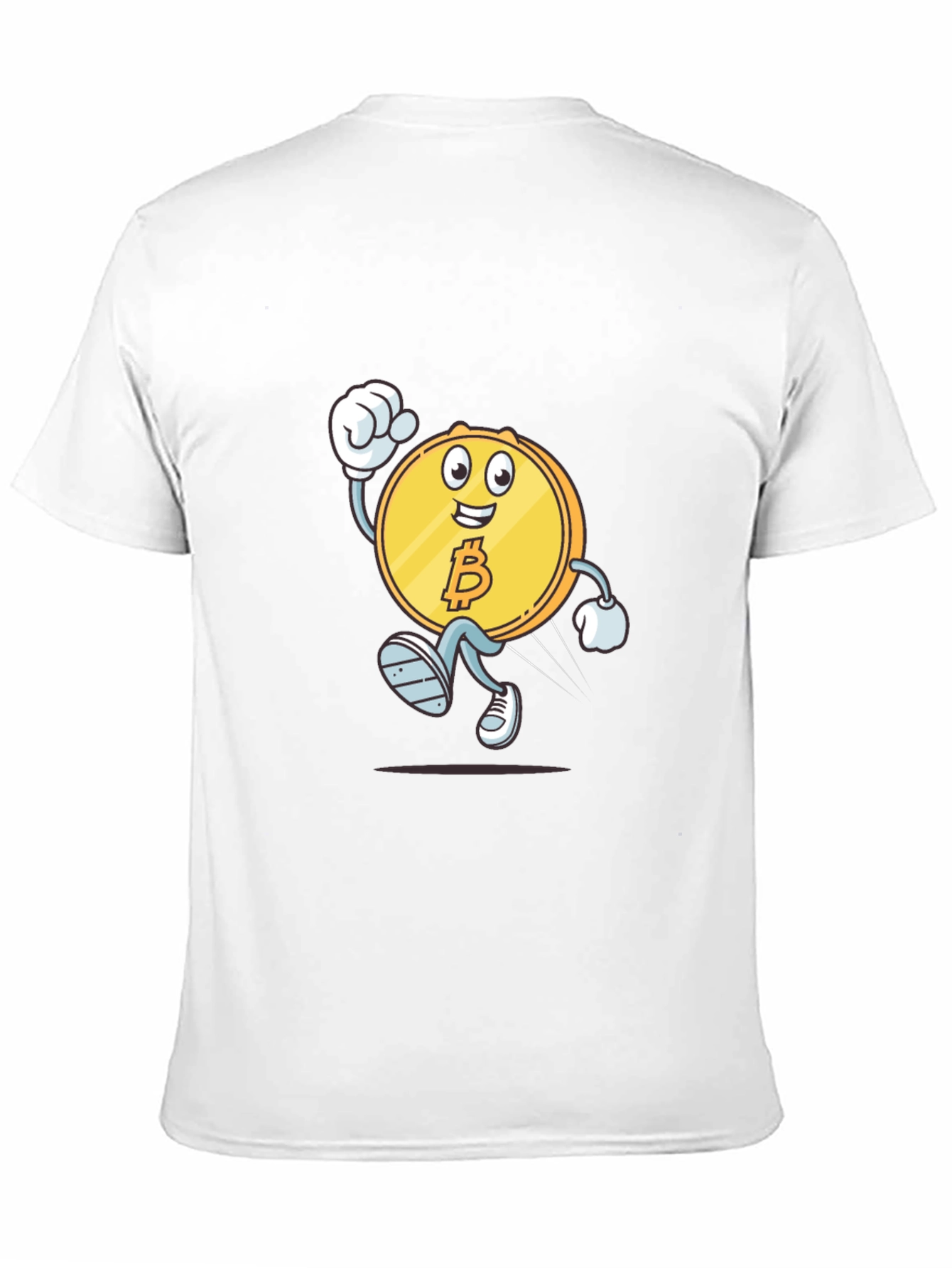 Bitcoin Cartoon Black T-Shirt