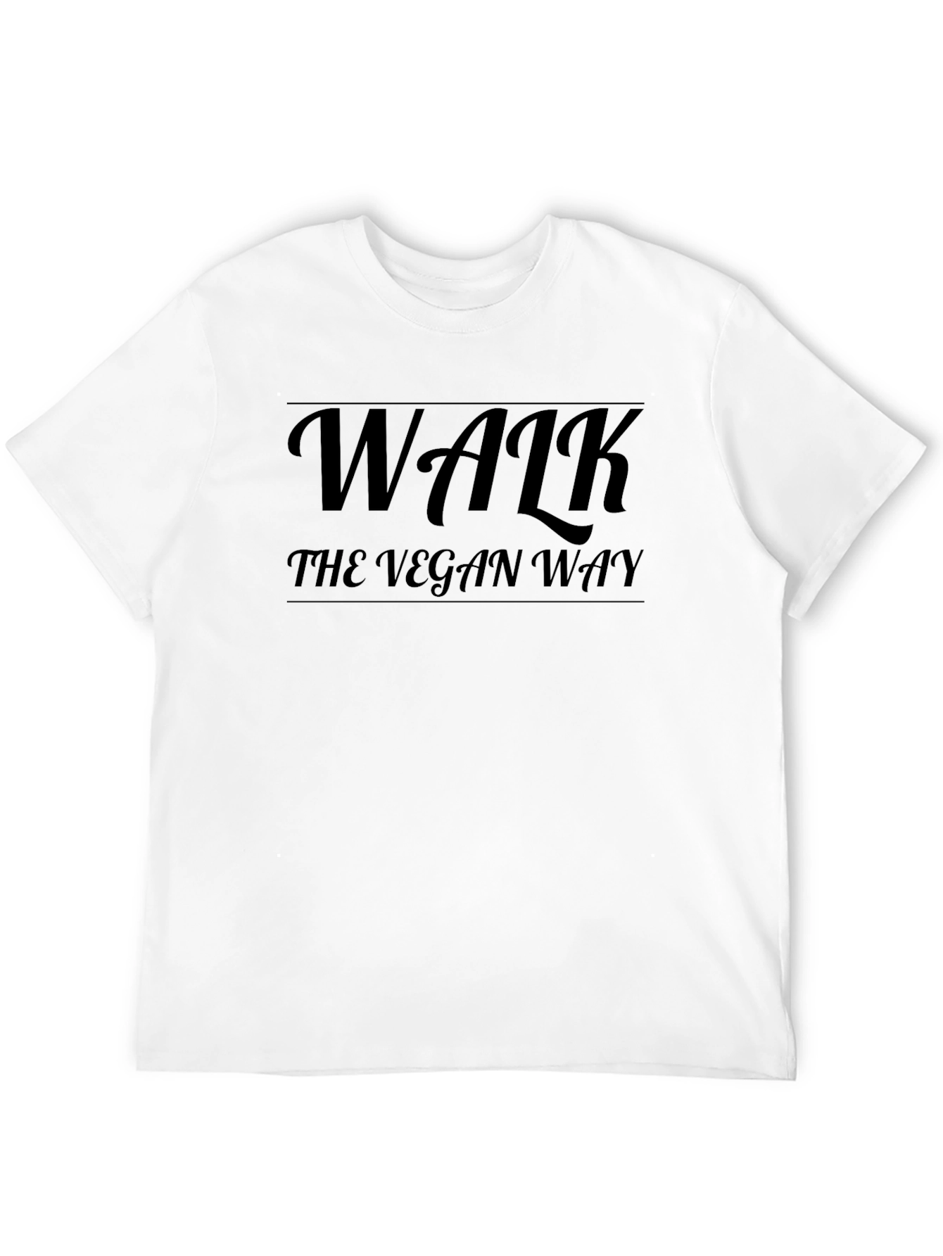 Walk The Vegan Way Black T-Shirt