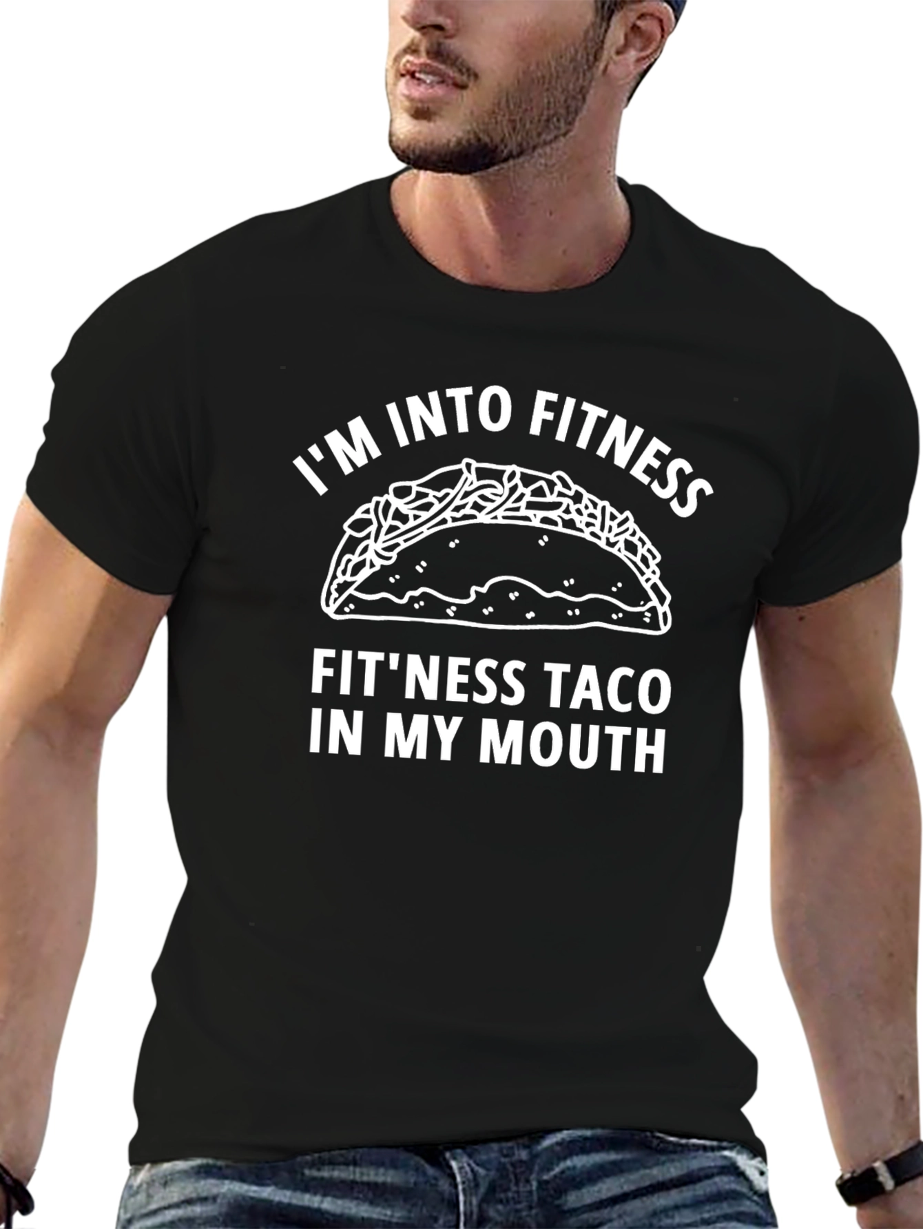 Fitness Taco Graphic T-Shirt - Funny Workout Tee