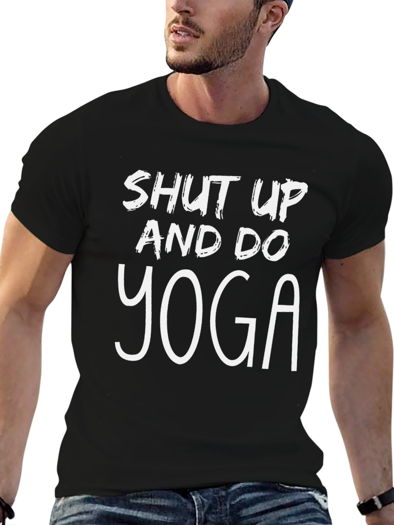 Shut Up and Do Yoga Black T-Shirt
