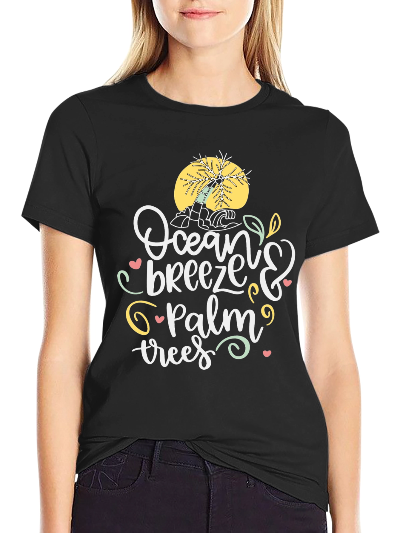 Ocean Breeze & Palm Trees Graphic Tee