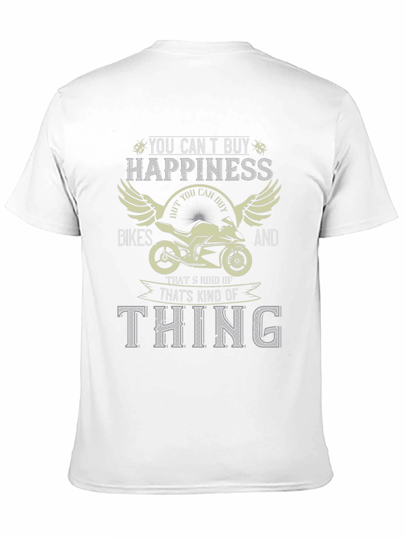 Bike Lover T-Shirt - Happiness on Two Wheels