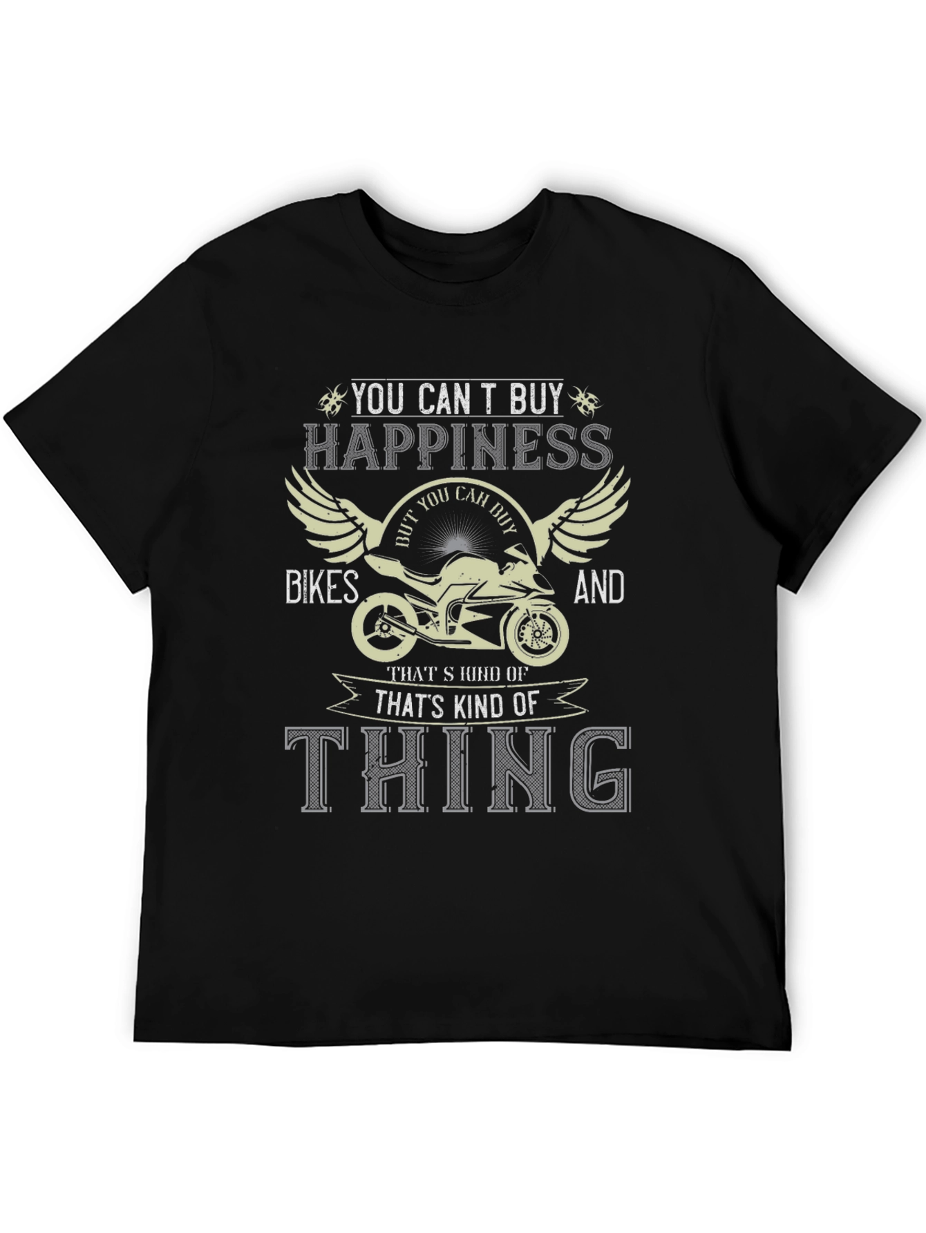 Bike Lover T-Shirt - Happiness on Two Wheels