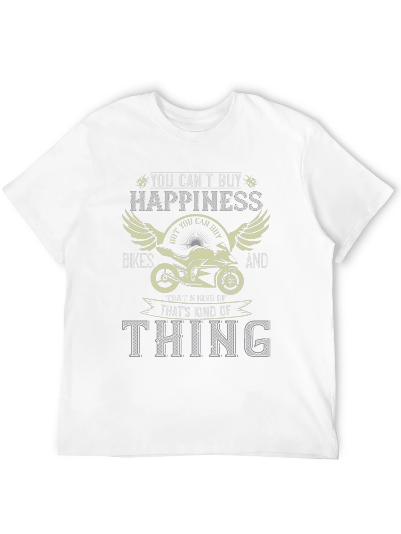 Bike Lover T-Shirt - Happiness on Two Wheels