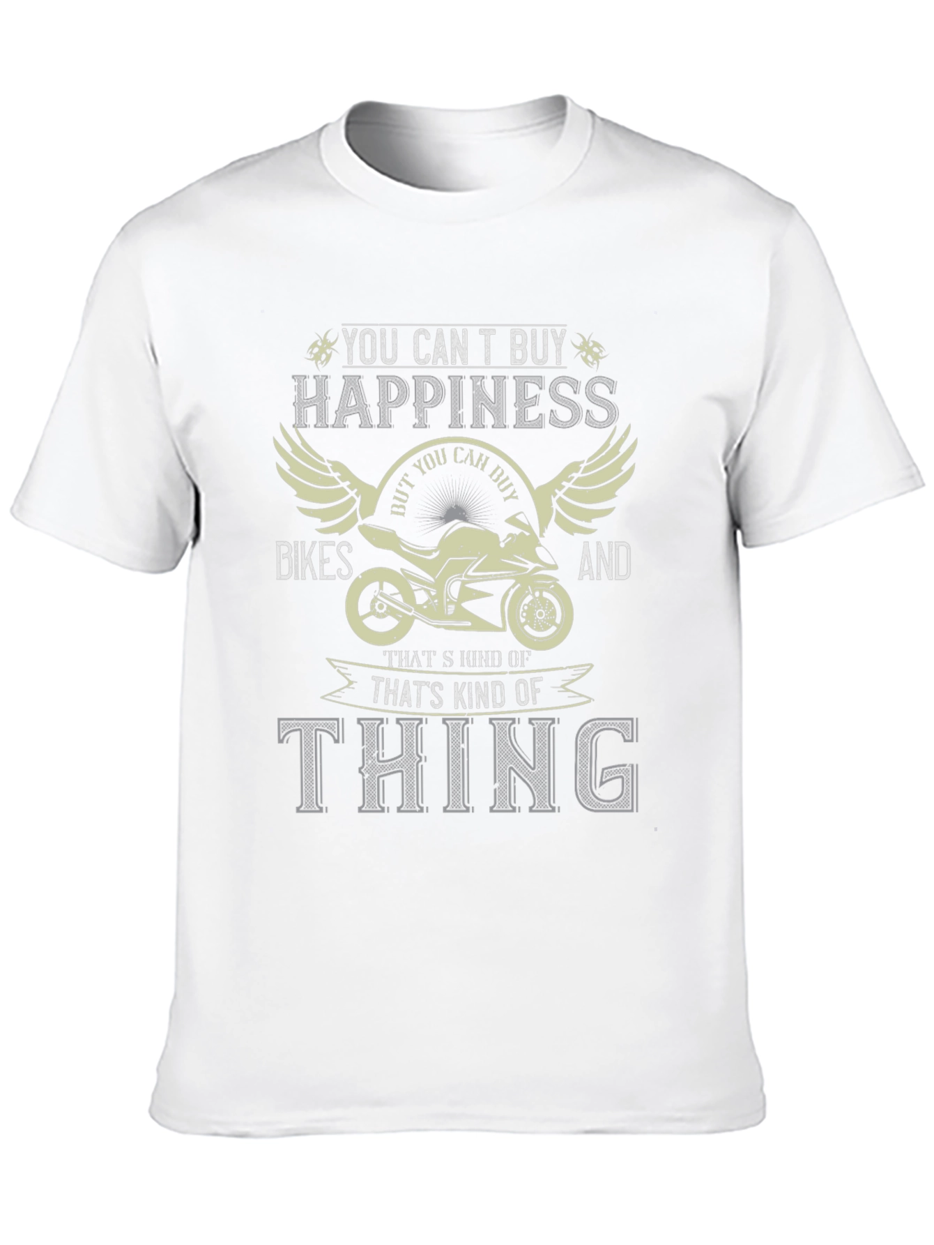 Bike Lover T-Shirt - Happiness on Two Wheels