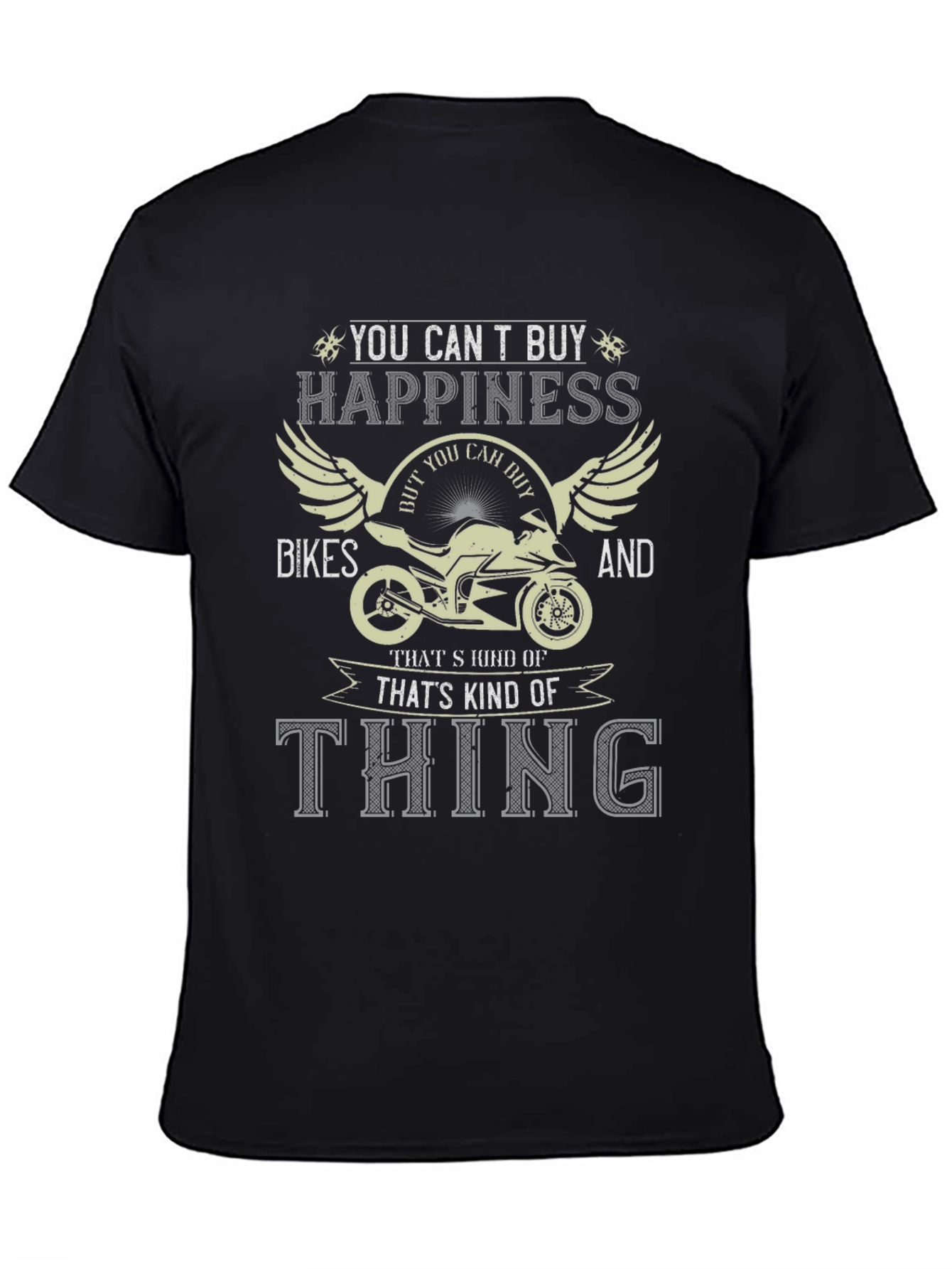 Bike Lover T-Shirt - Happiness on Two Wheels