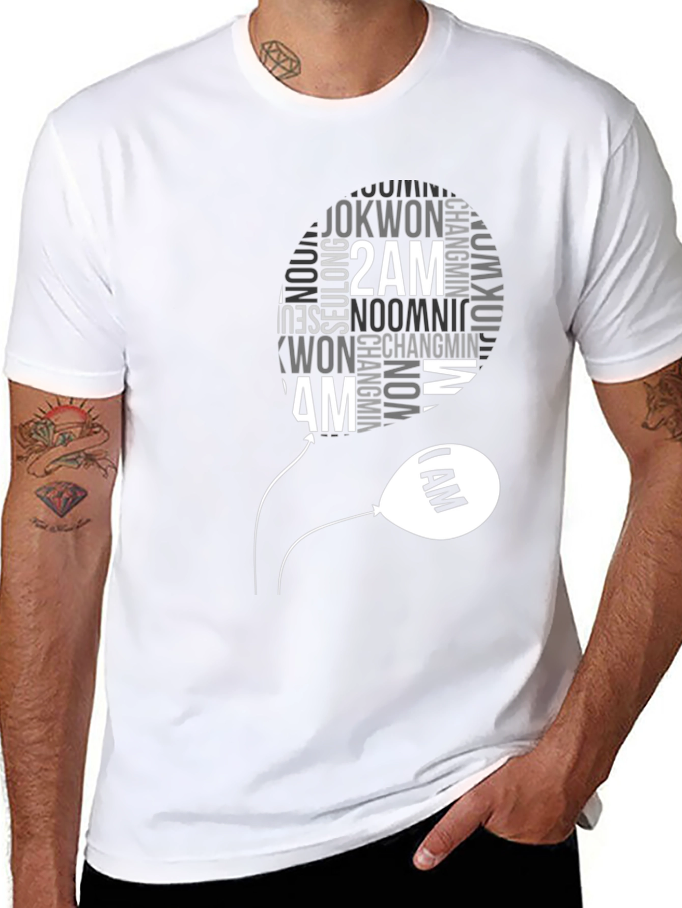 2AM Kpop Band Fan T-Shirt - Black Cotton Tee