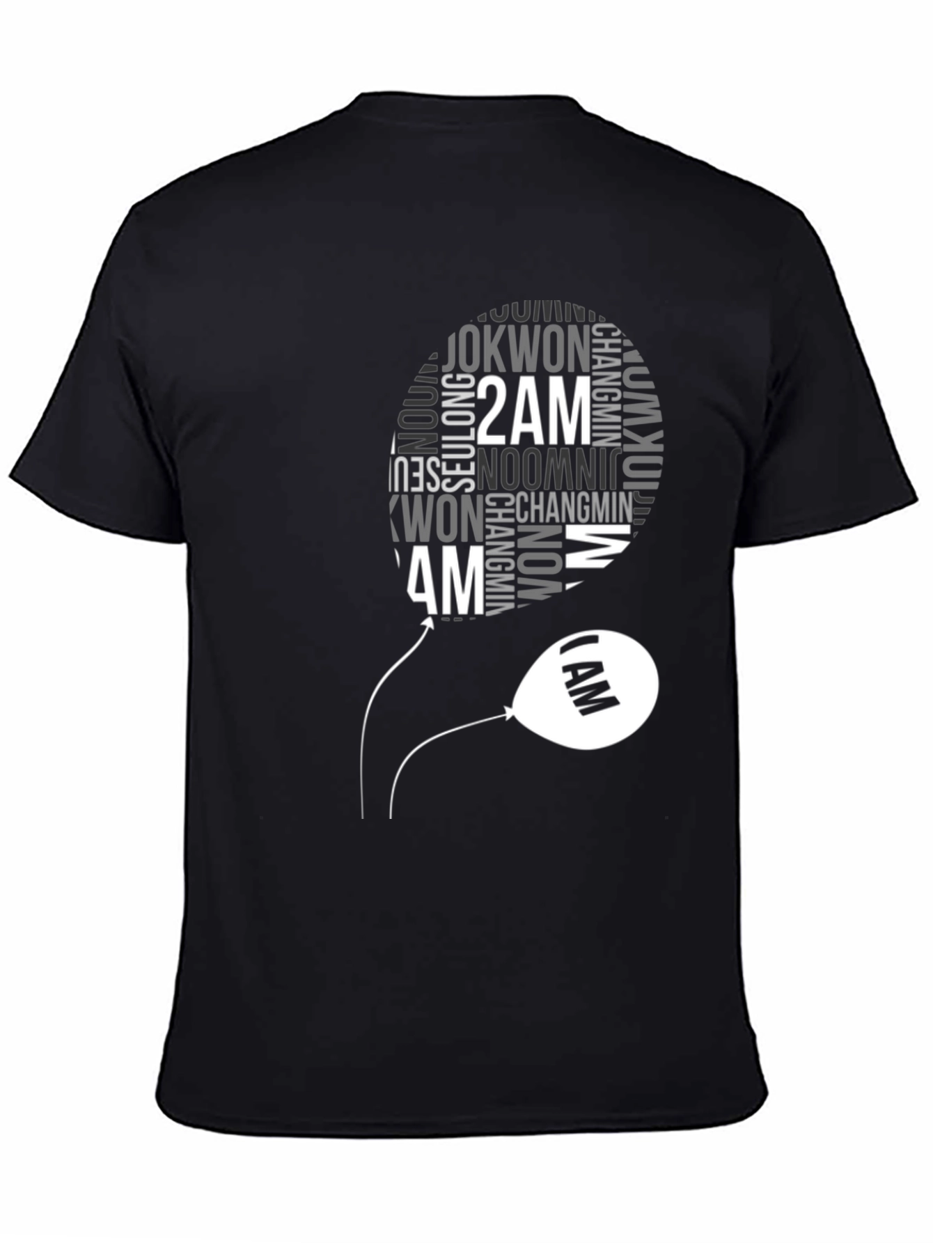 2AM Kpop Band Fan T-Shirt - Black Cotton Tee
