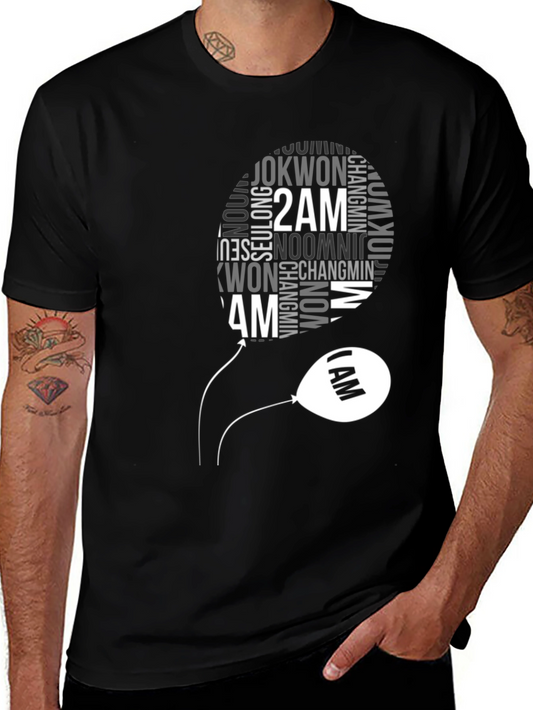 2AM Kpop Band Fan T-Shirt - Black Cotton Tee