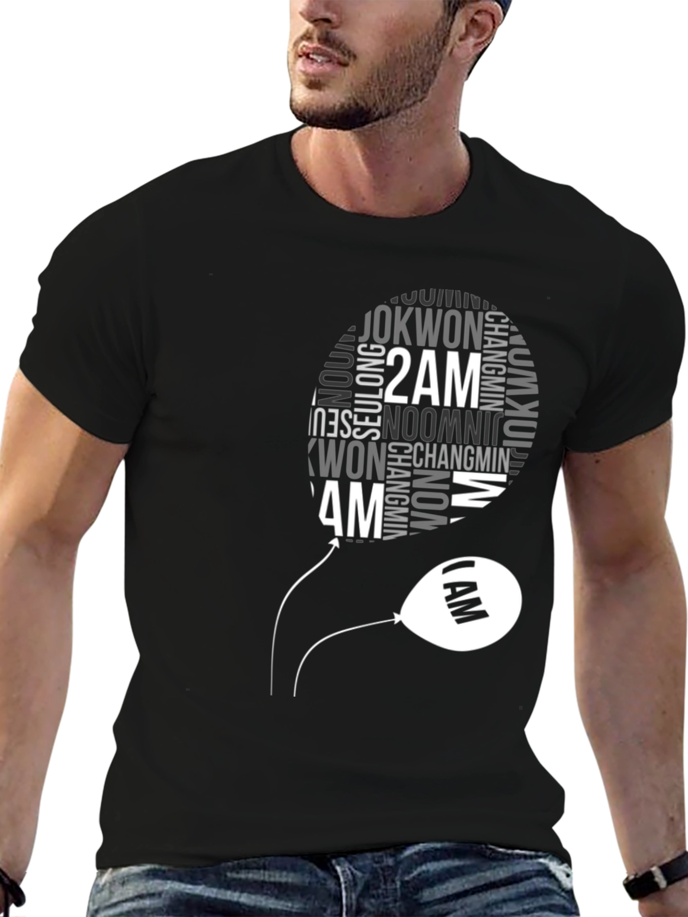 2AM Kpop Band Fan T-Shirt - Black Cotton Tee