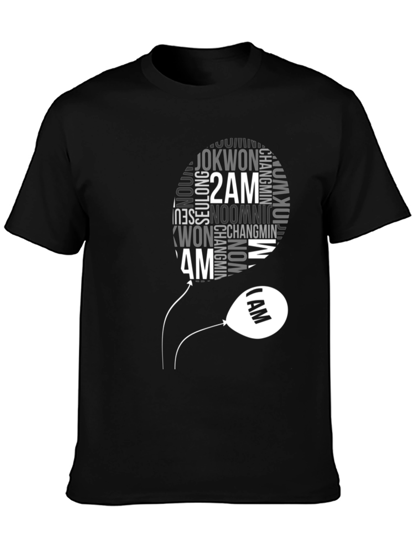 2AM Kpop Band Fan T-Shirt - Black Cotton Tee