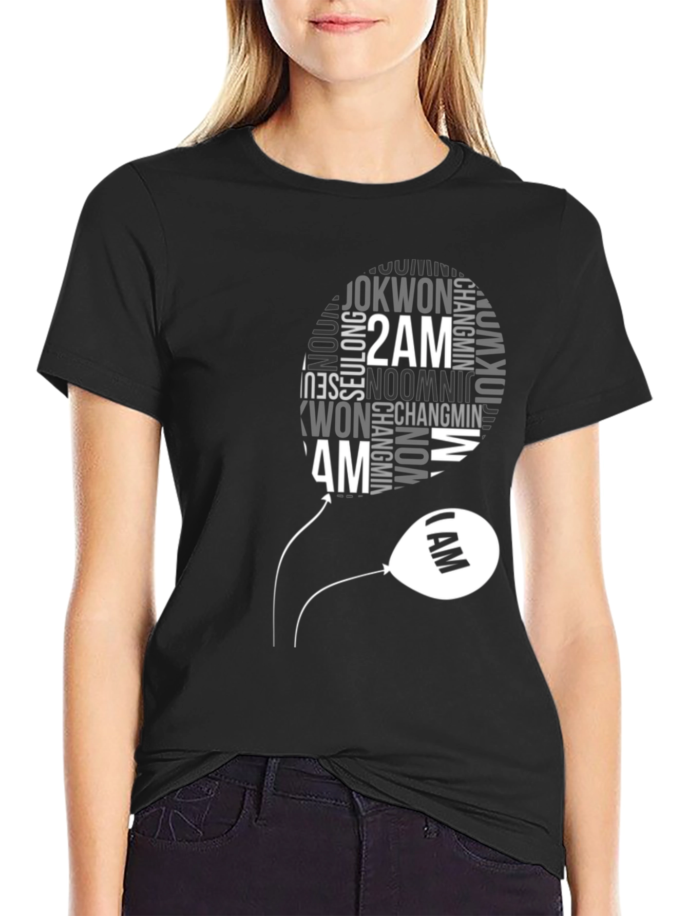 2AM Kpop Band Fan T-Shirt - Black Cotton Tee