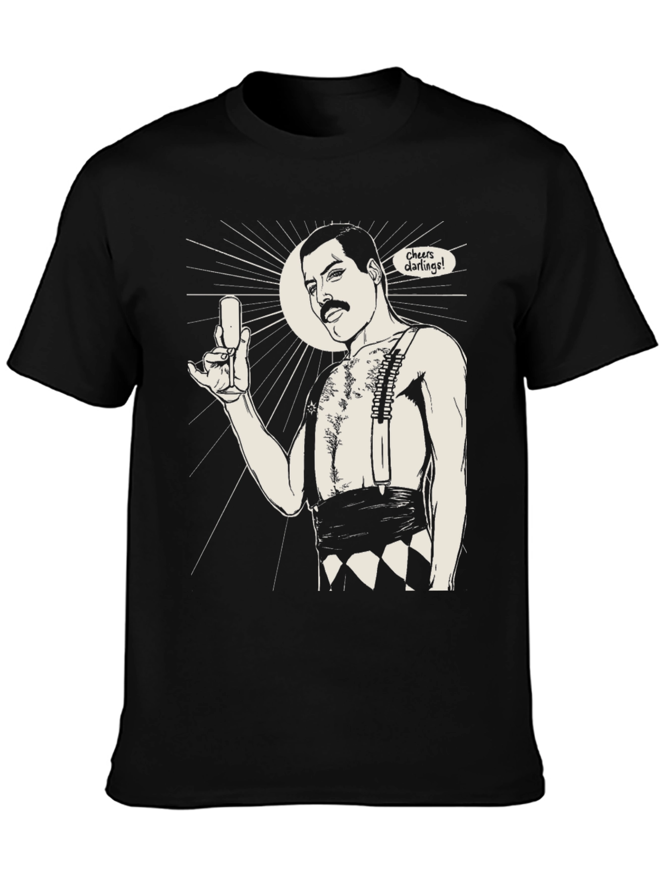 Freddie Mercury Cheers Darling T-Shirt