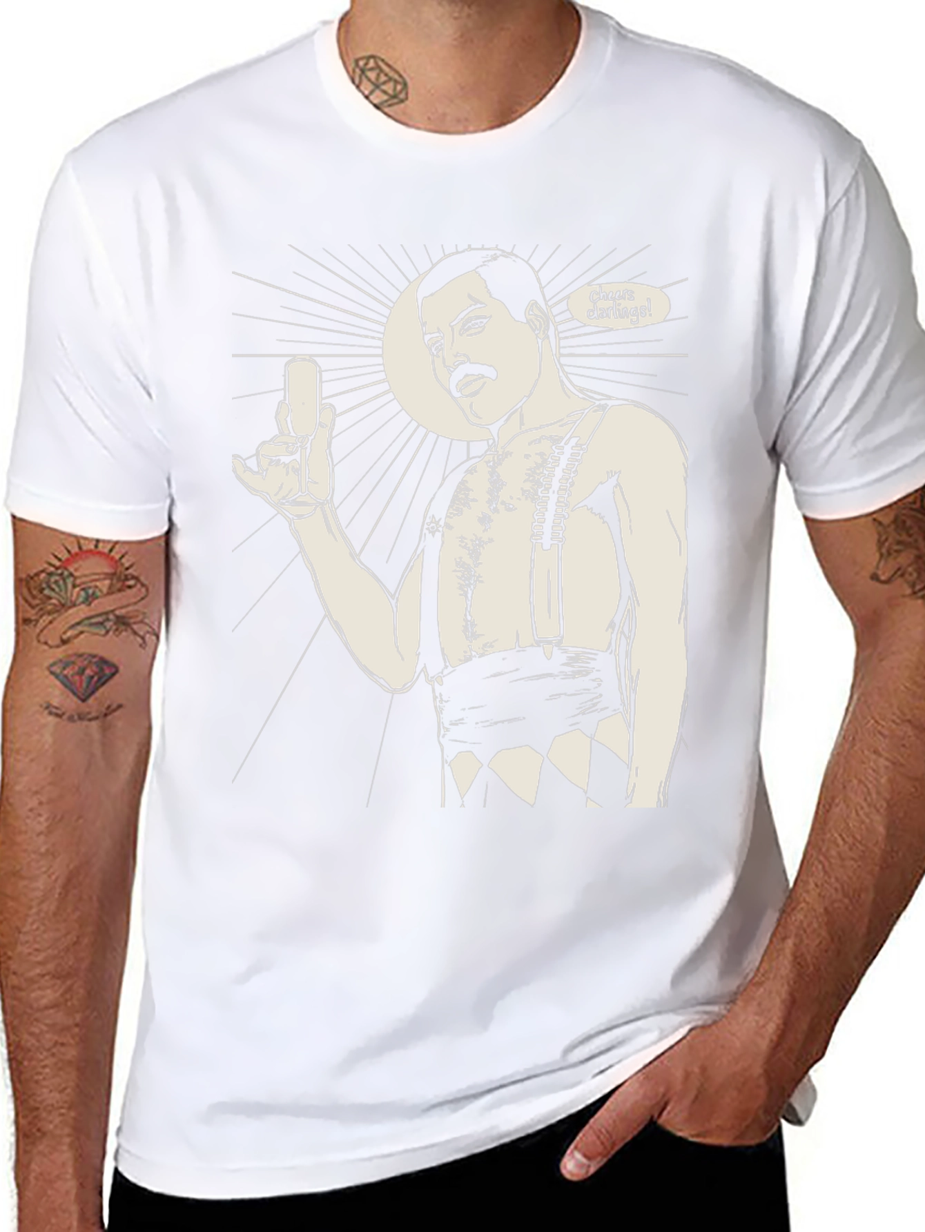 Freddie Mercury Cheers Darling T-Shirt