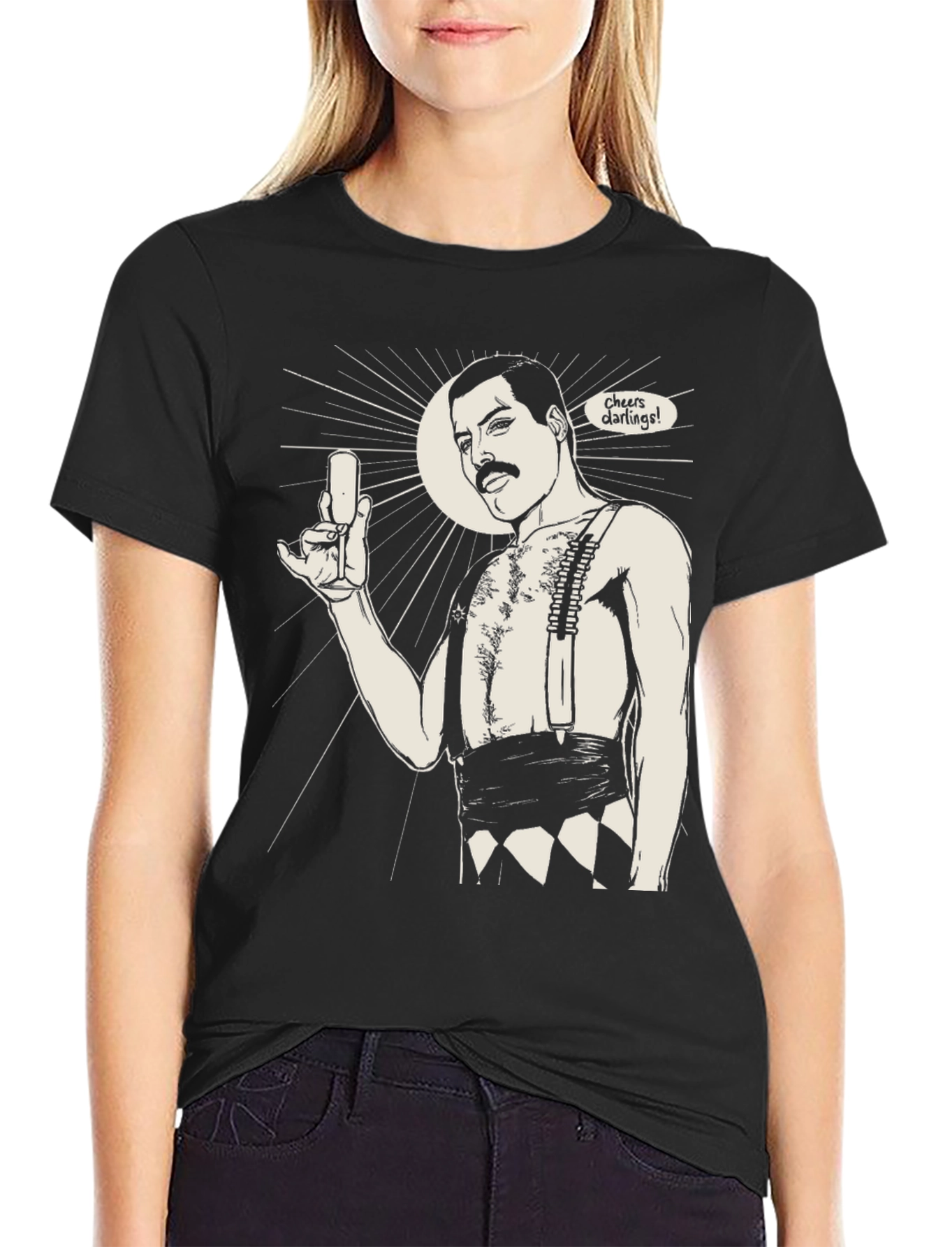 Freddie Mercury Cheers Darling T-Shirt