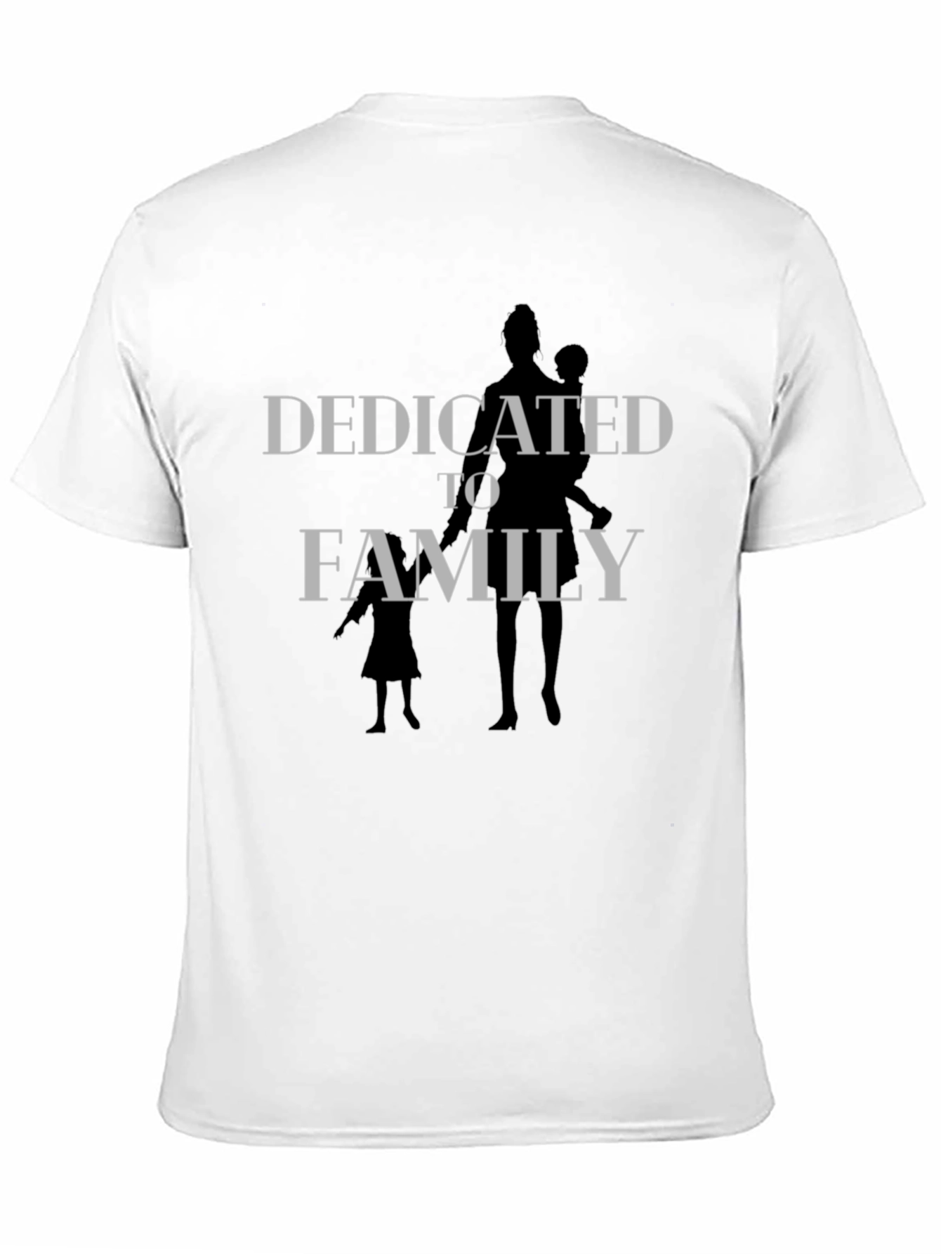 Dedicated to Family T-Shirt - Black