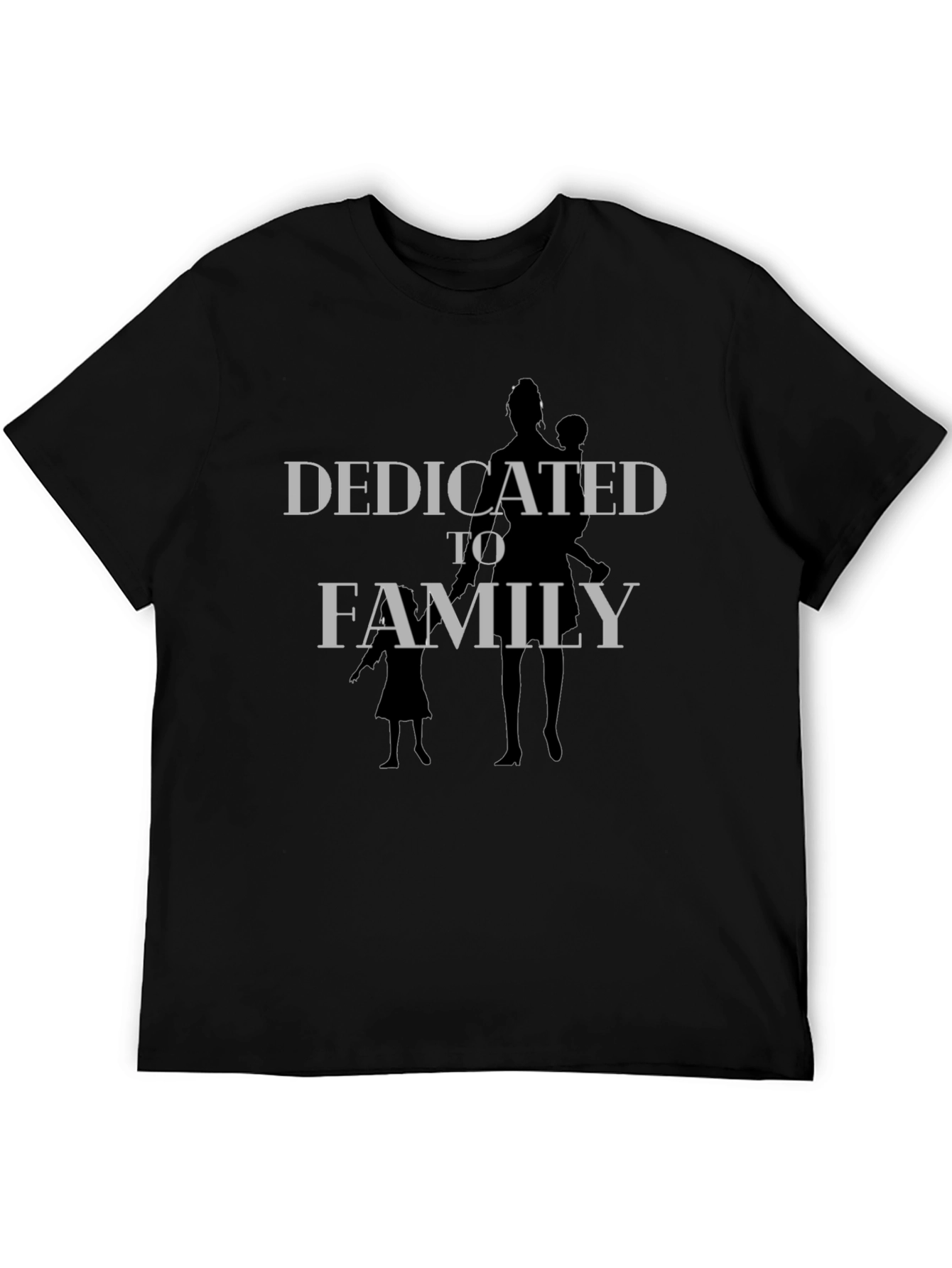 Dedicated to Family T-Shirt - Black