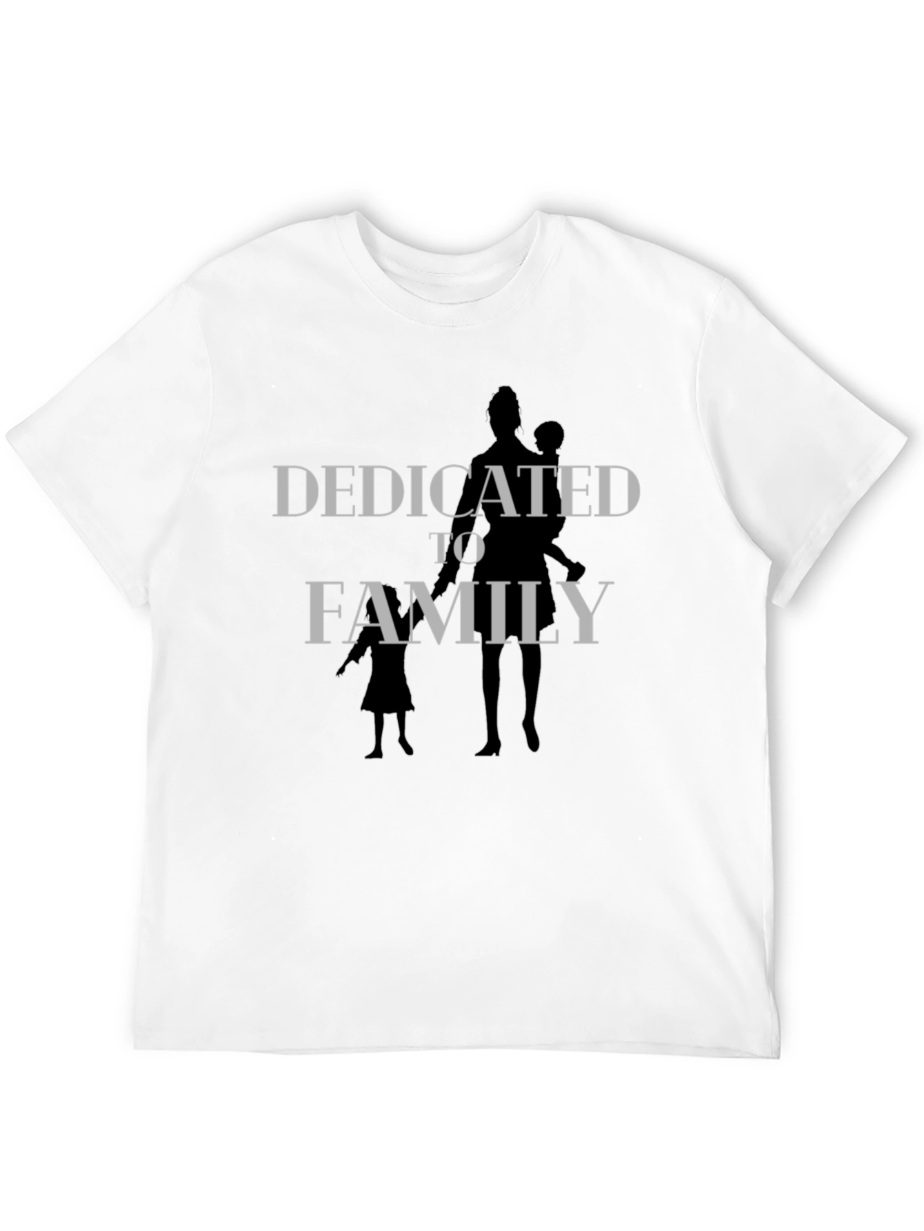 Dedicated to Family T-Shirt - Black