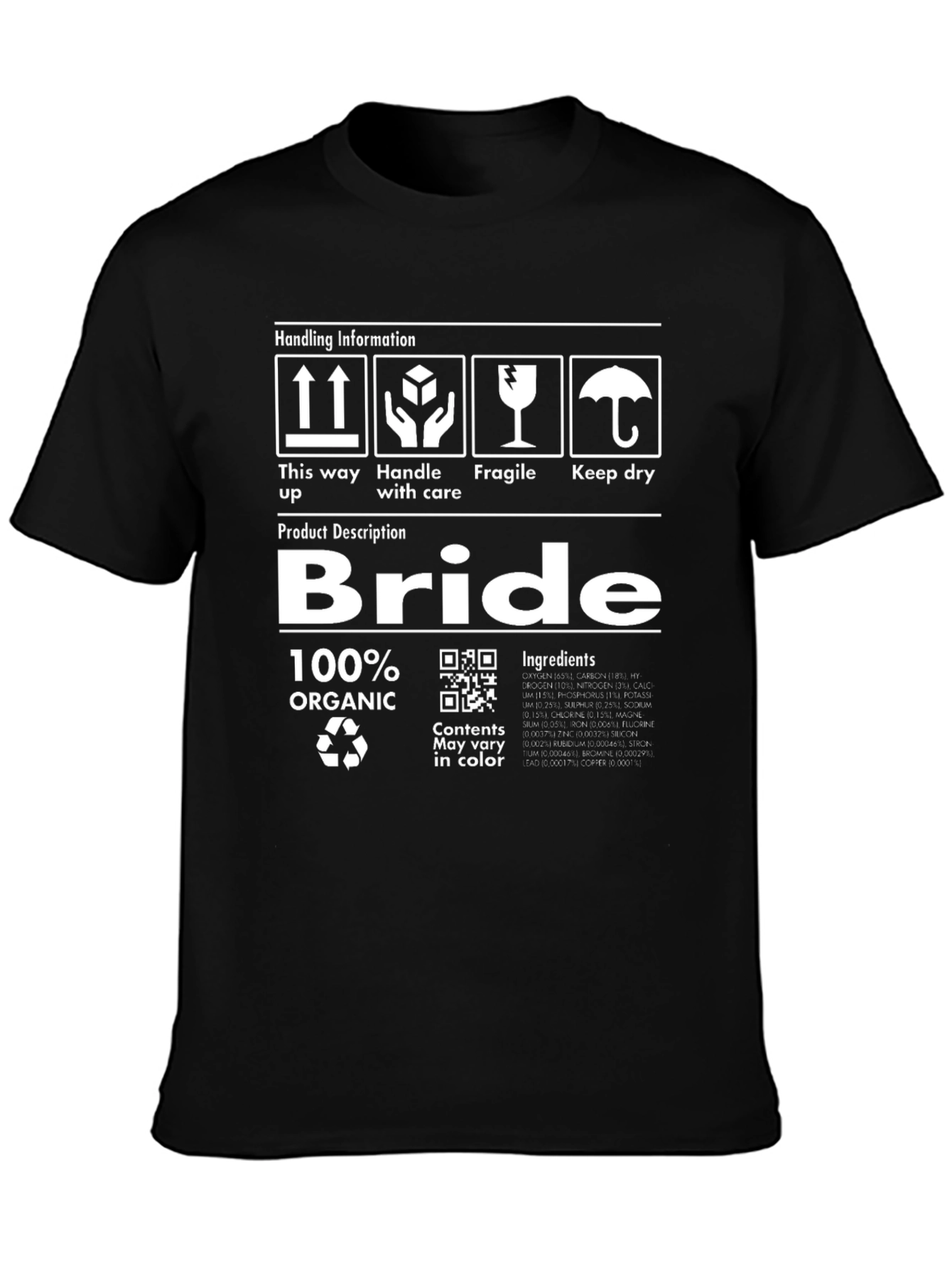 Bride Organic Graphic Novelty T-Shirt